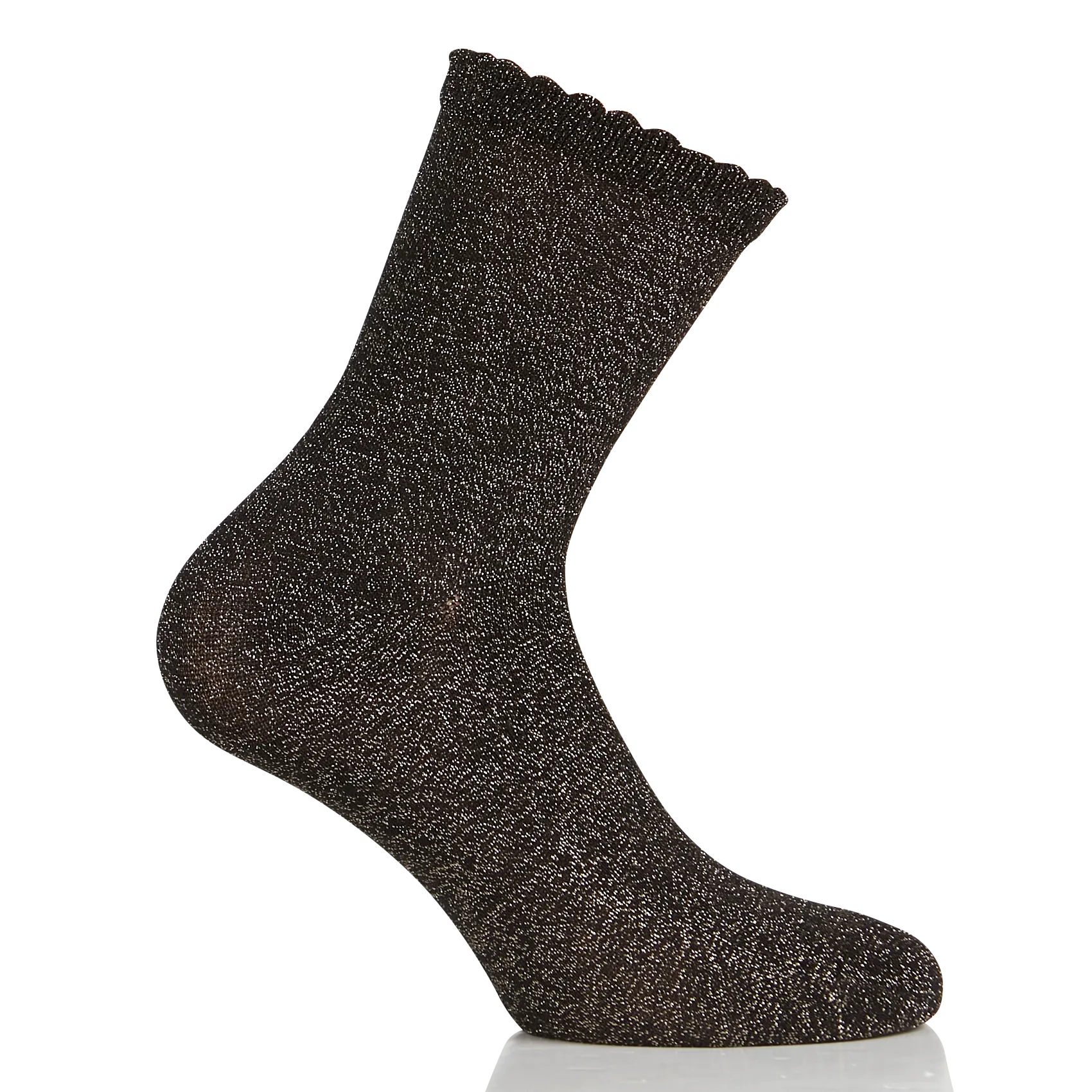 Socken aus Baumwoll-Mix mit Metallic-Garn Schwarz SEBBY