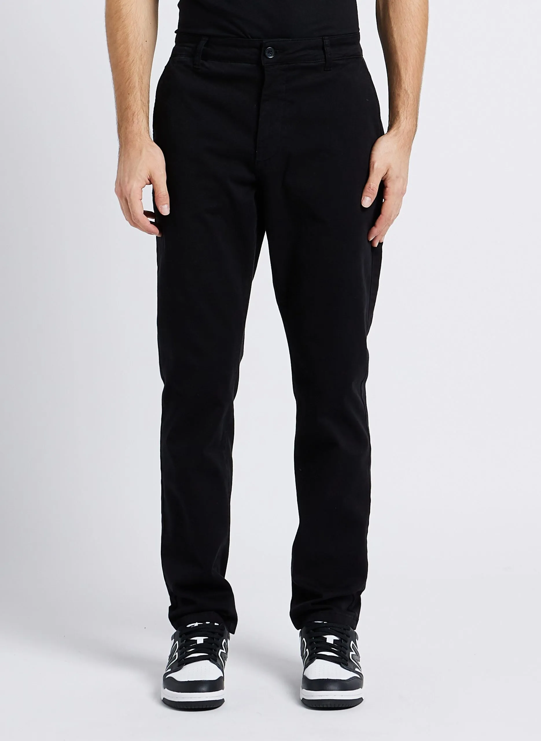 Slimfit-Hose mit hohem Bund Schwarz LAVIS 8045