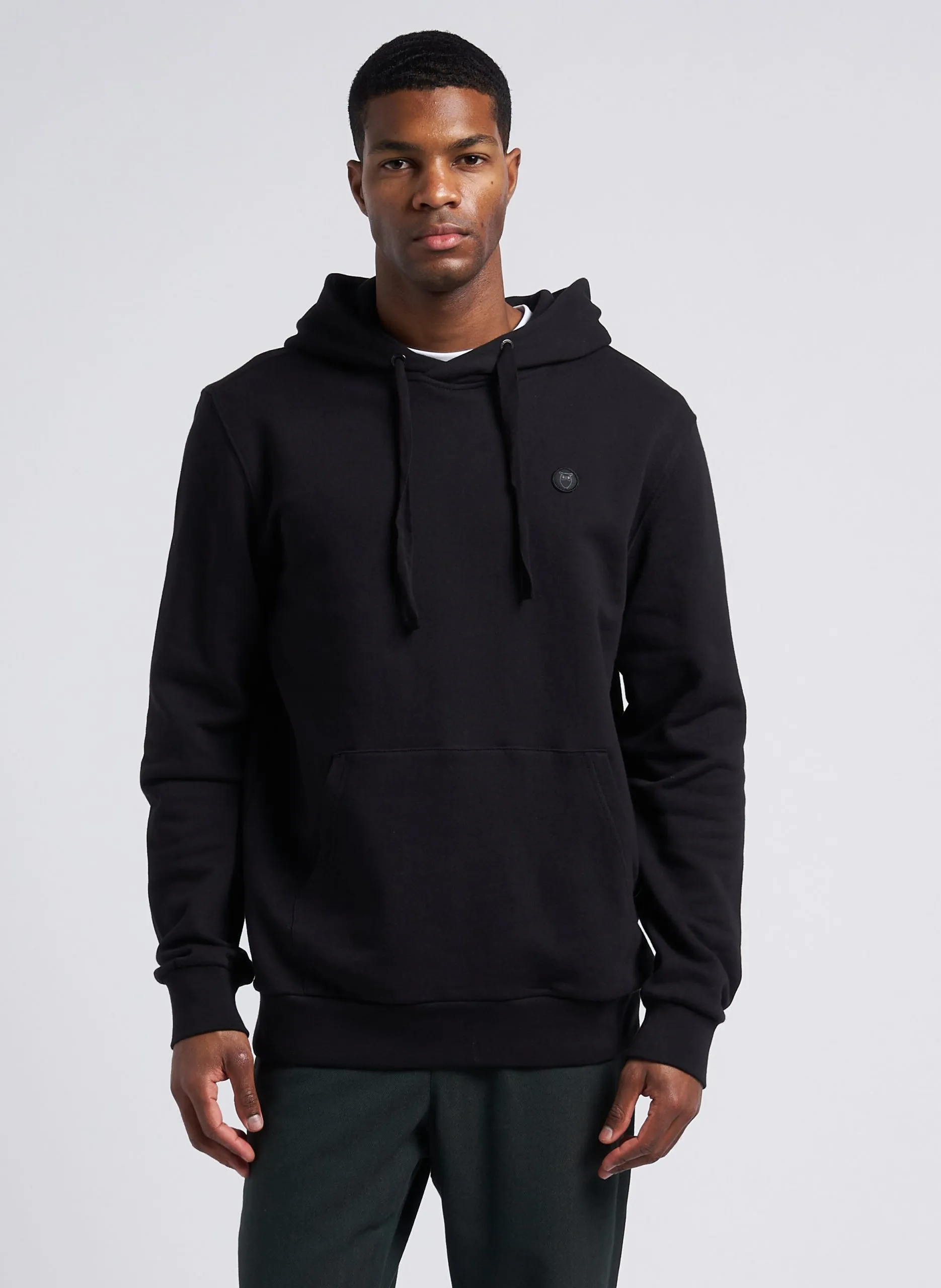 Kapuzensweatshirt aus Bio-Baumwolle Schwarz