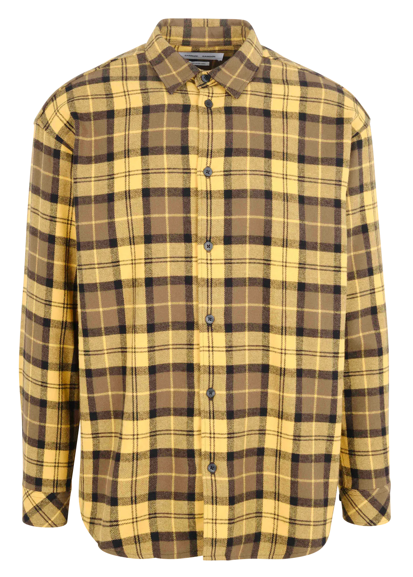 Weites Hemd aus Bio-Baumwolle mit klassischem Kragen Mehrfarbig