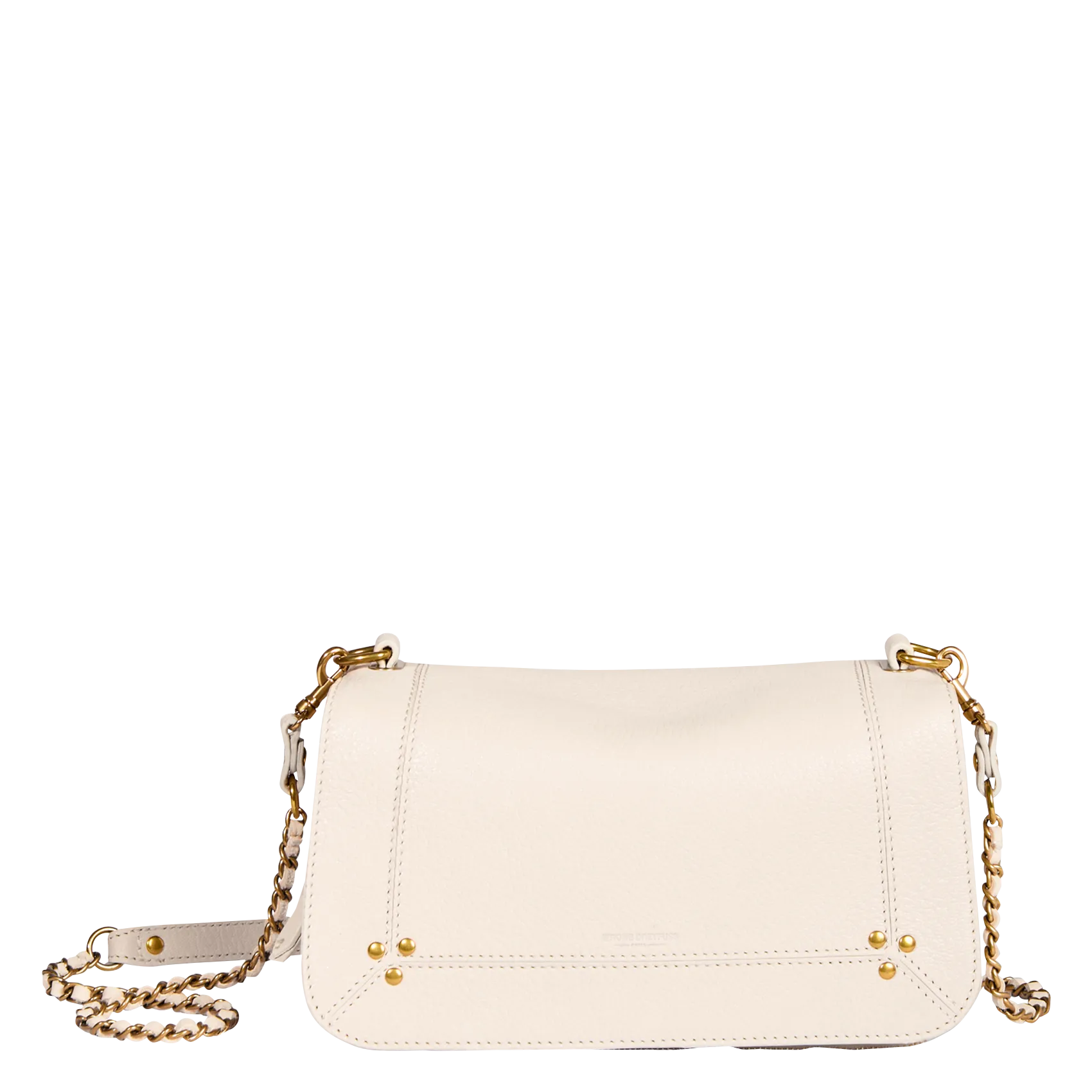 Umhängetasche aus Leder Beige BOBI