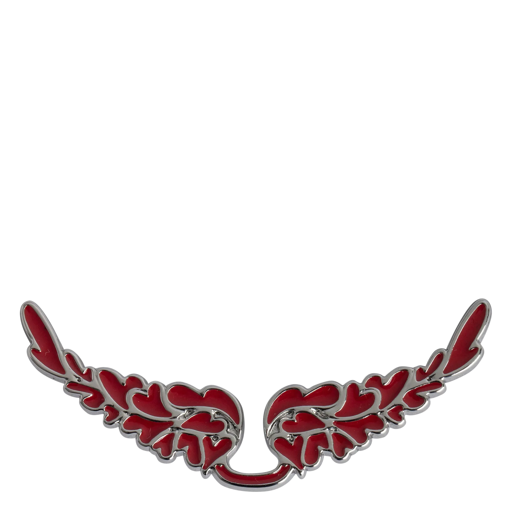 Charm-Anhänger aus Metall Grau SWING YOUR WINGS