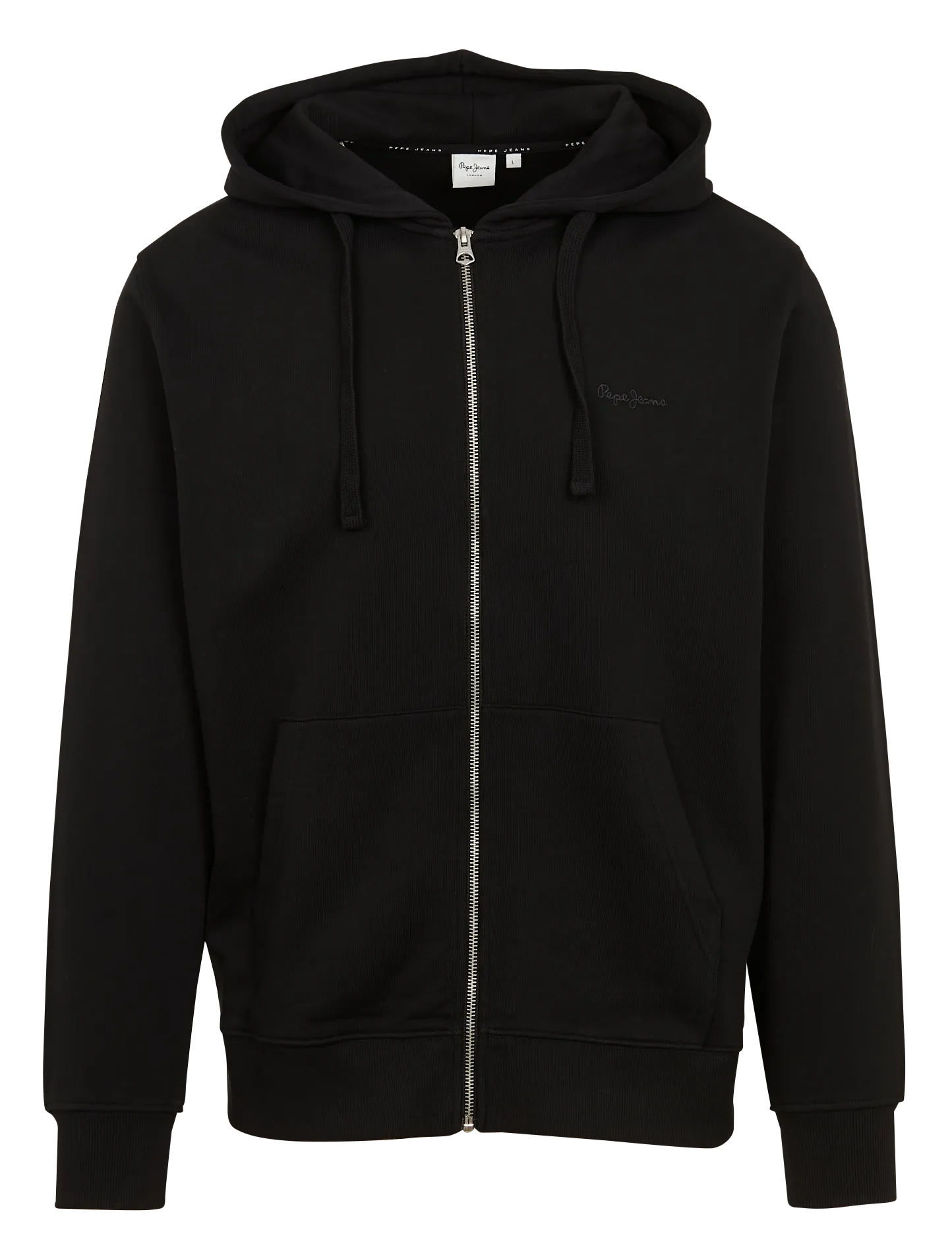 Gerade geschnittenes Kapuzensweatshirt aus Baumwolle Schwarz JOE