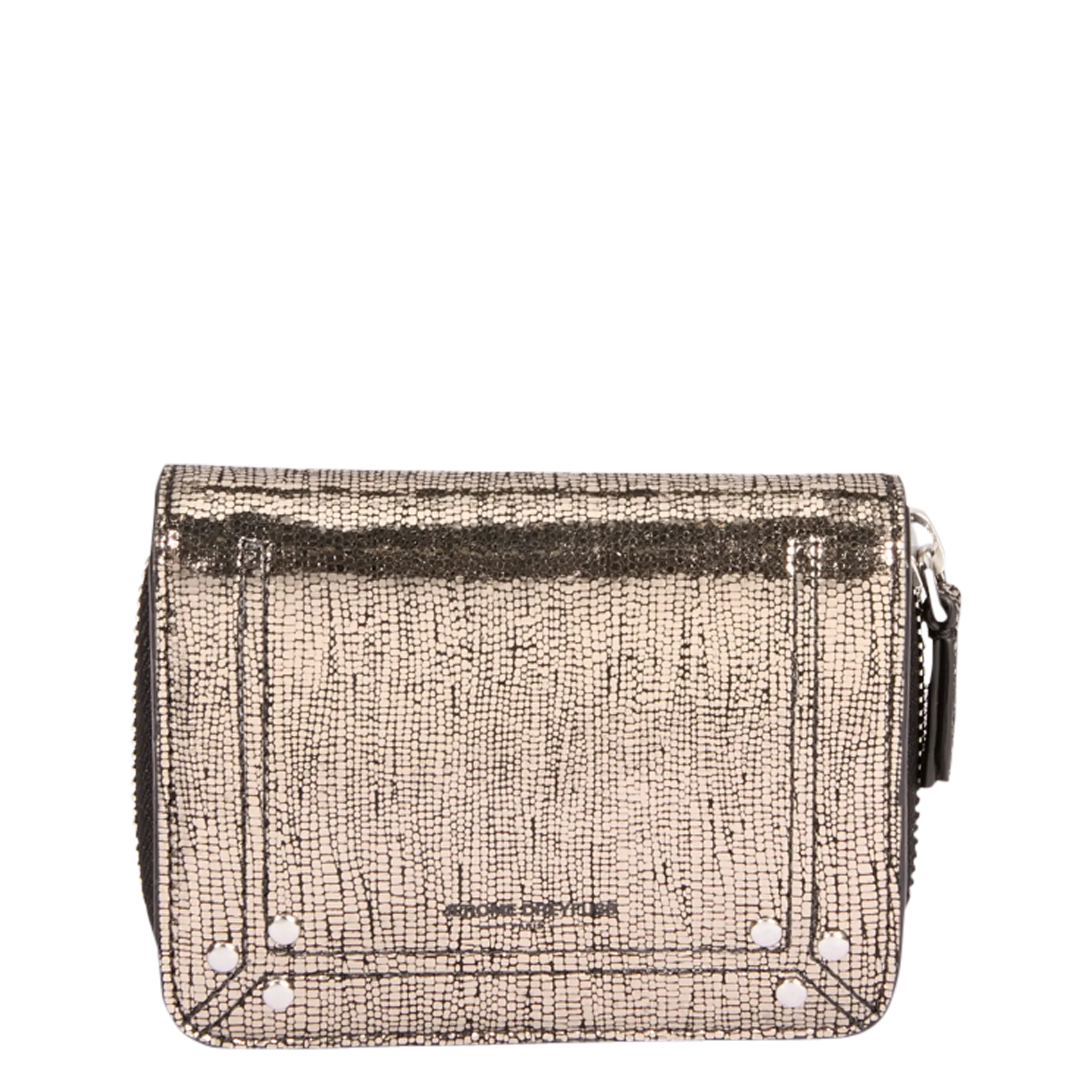 Brieftasche aus Leder Golden ANDRÉ