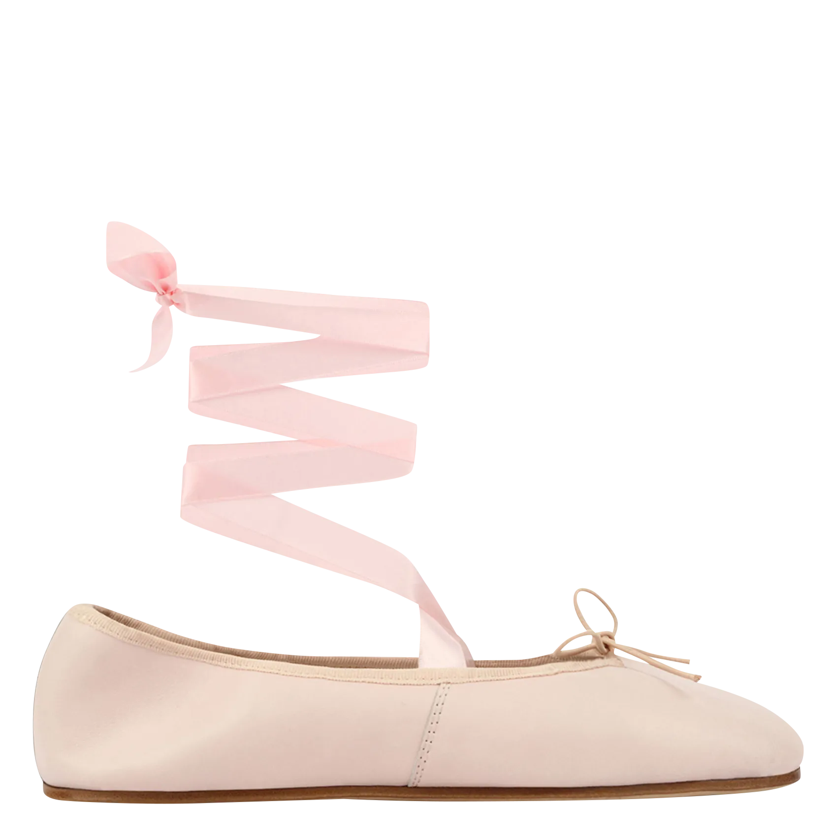 Schnürballerinas aus Kalbsleder Rosa SOPHIA