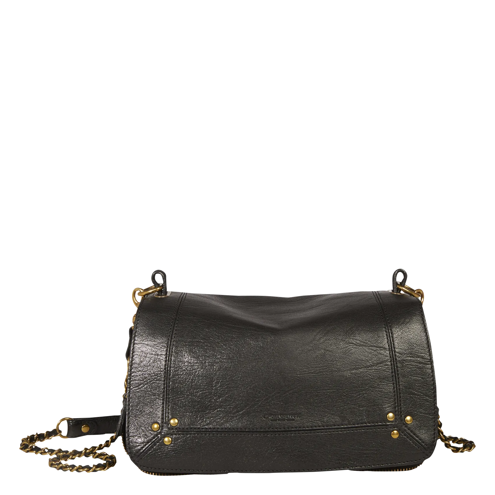 Umhängetasche aus Leder Schwarz BOBI