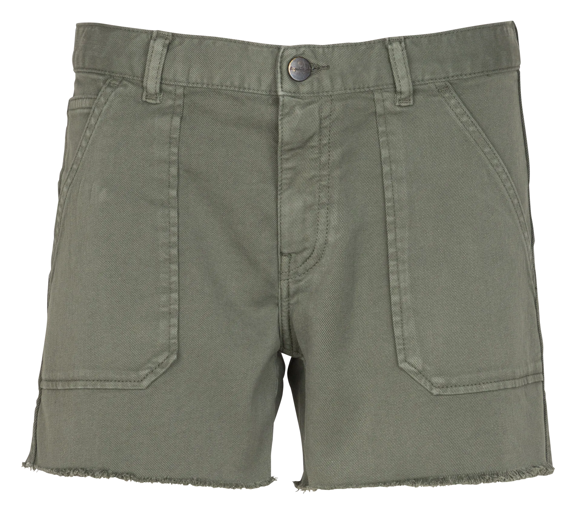Gerade geschnittene Shorts aus Stretch-Denim Khaki TOOLS