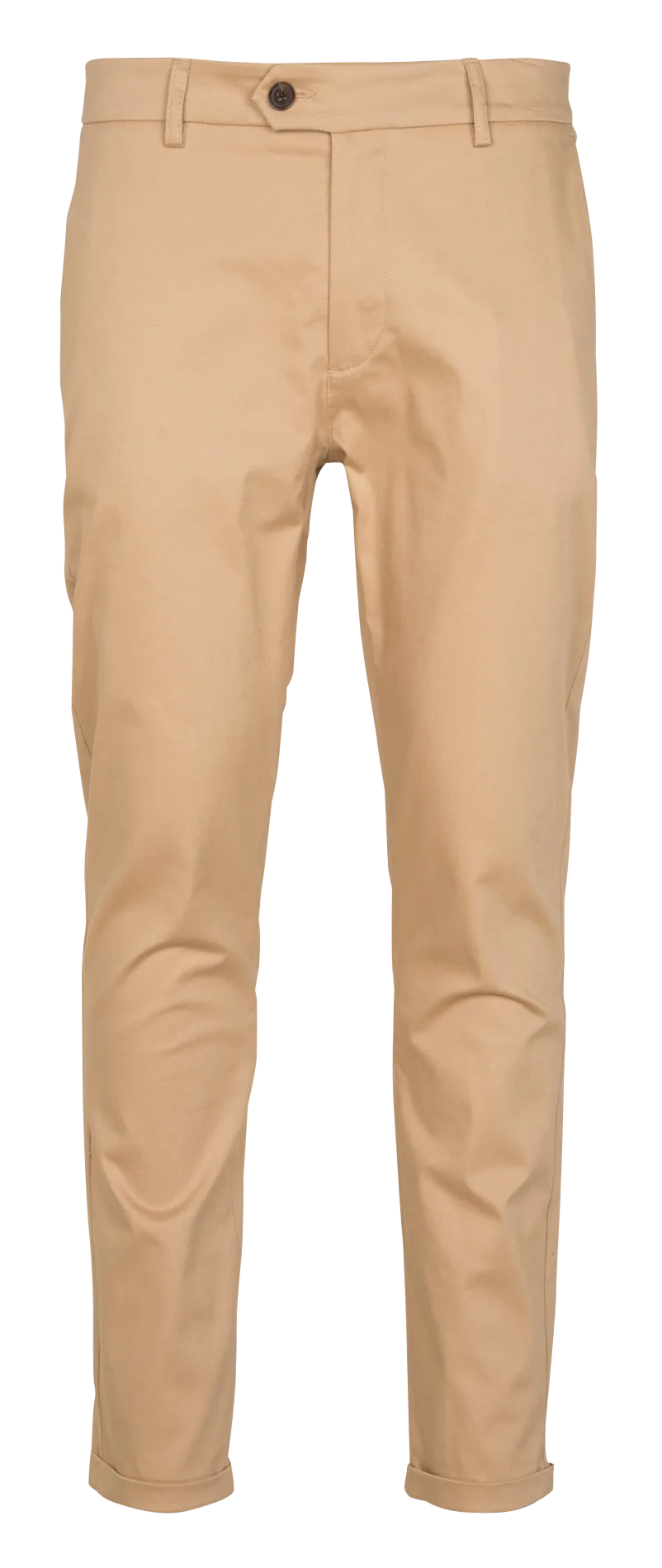 Chinohose aus Stretch-Baumwolle, Slim Fit Beige COMO