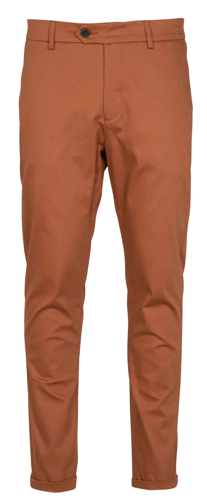 Chinohose aus Stretch-Baumwolle, Slim Fit Orange COMO
