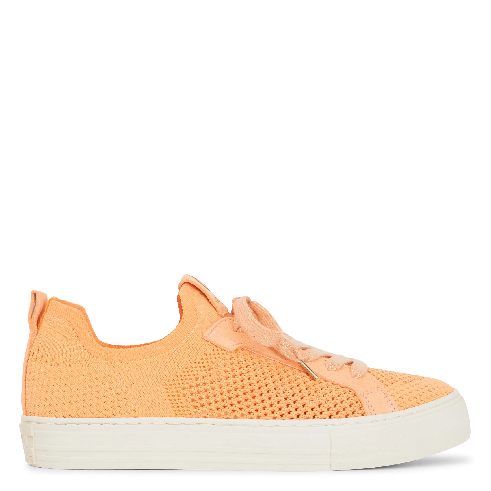 Niedrige Canvas-Sneaker in Häkel-Optik Orange ARCADE FLY