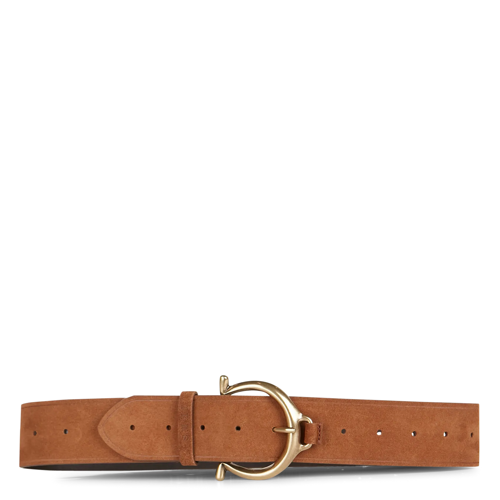 Gürtel aus Veloursleder Braun