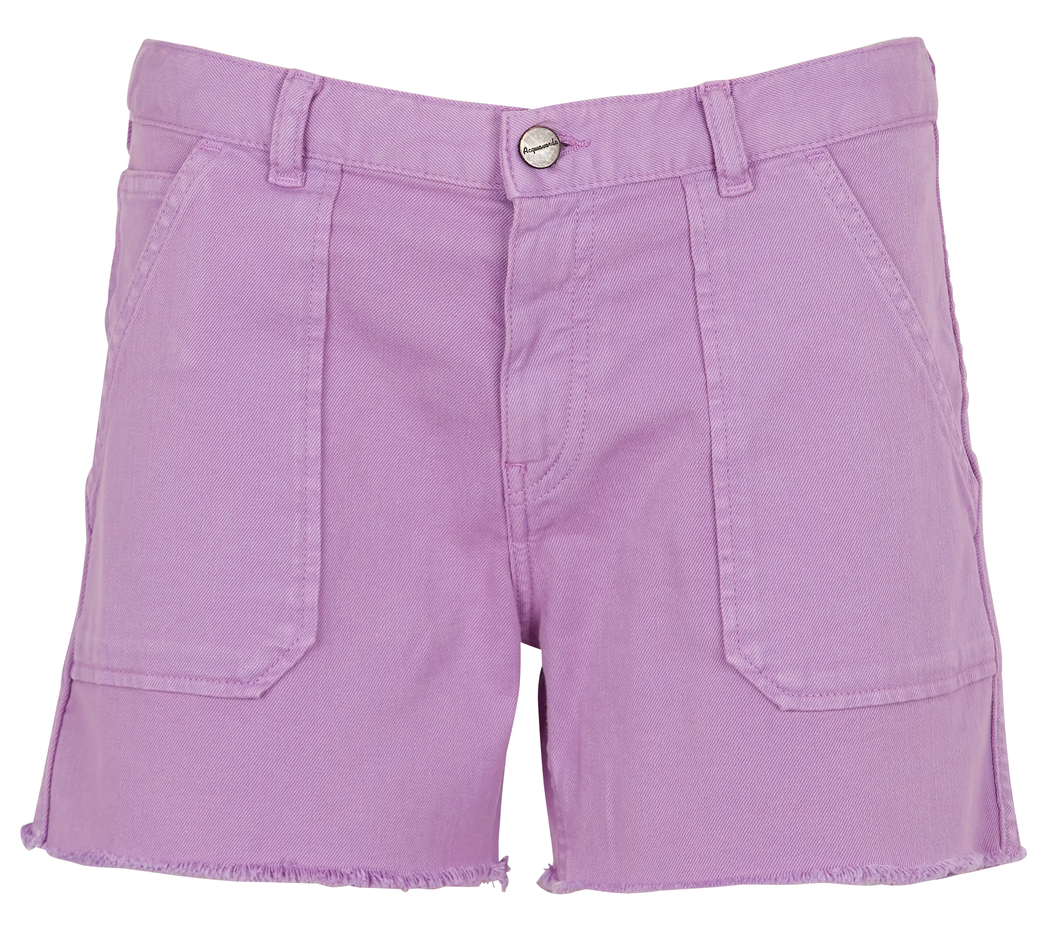 Gerade geschnittene Shorts aus Stretch-Denim Violett TOOLS