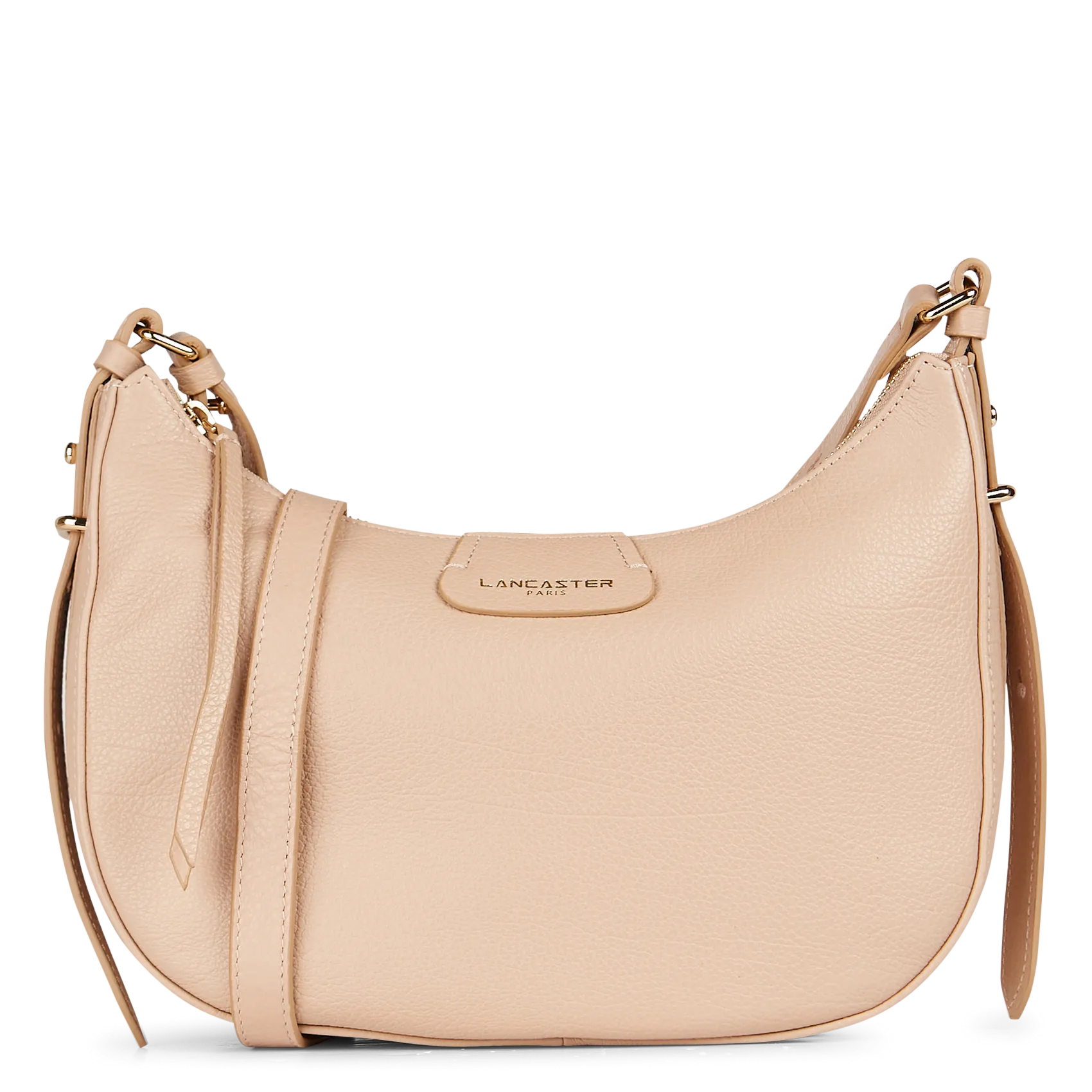 Schultertasche aus Leder Beige DUNE