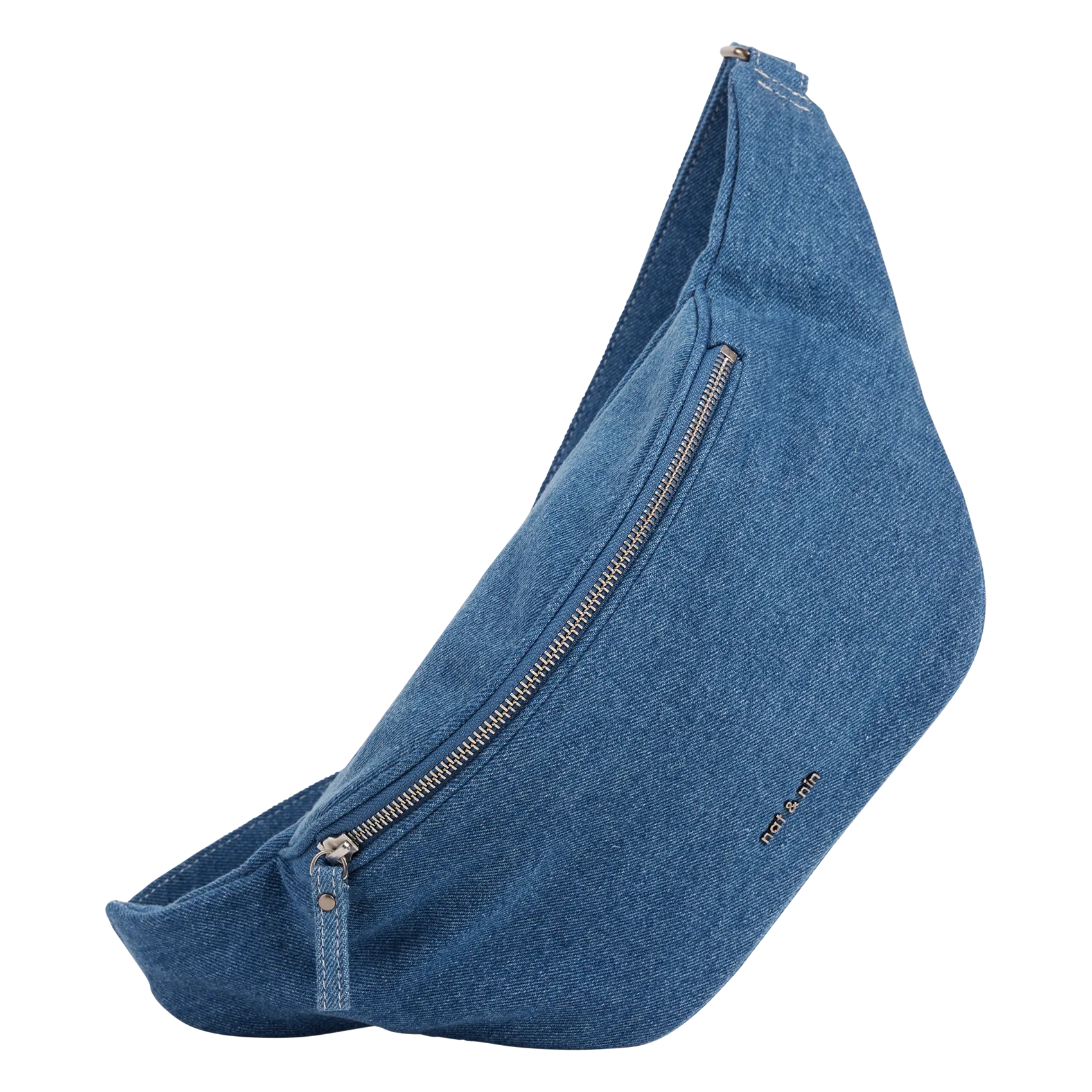 Hüfttasche aus Baumwolle Blau TRACY