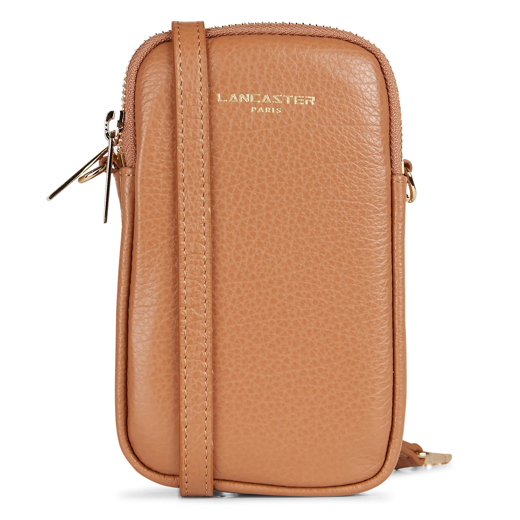 Handytasche aus Leder Braun DUNE