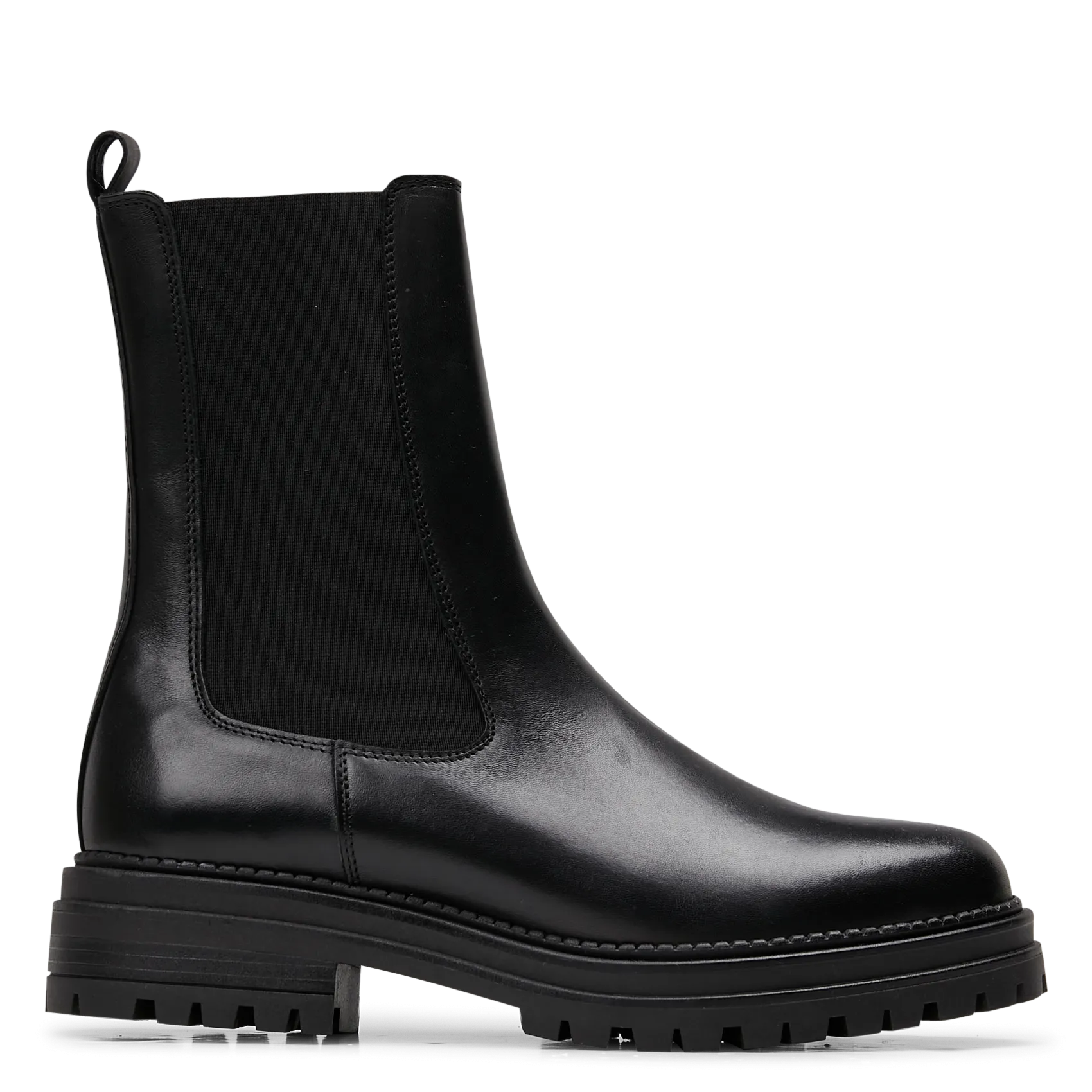 Glattleder-Stiefeletten Schwarz FELICI2