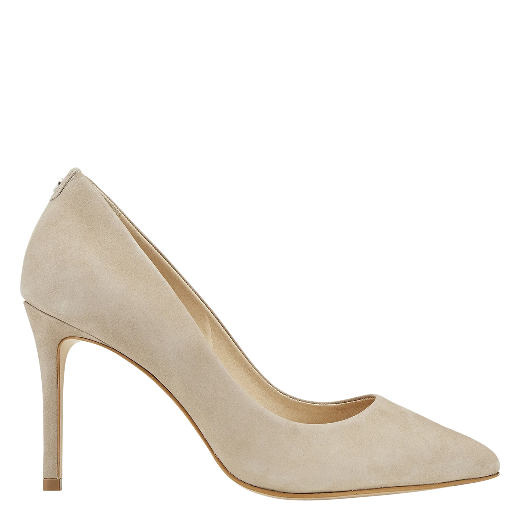 Pumps aus Veloursleder Beige AZOA2