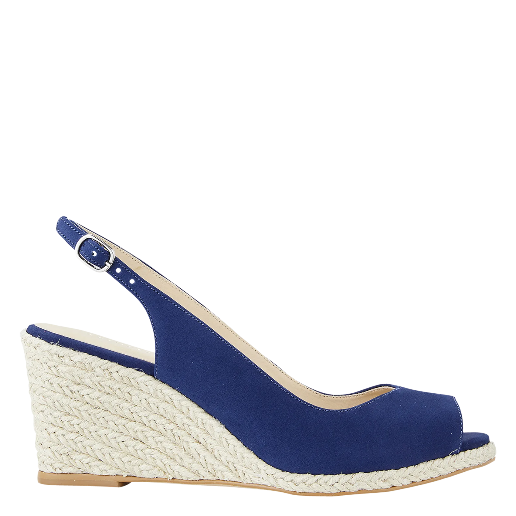 Leder-Espadrilles Blau ZENIANA