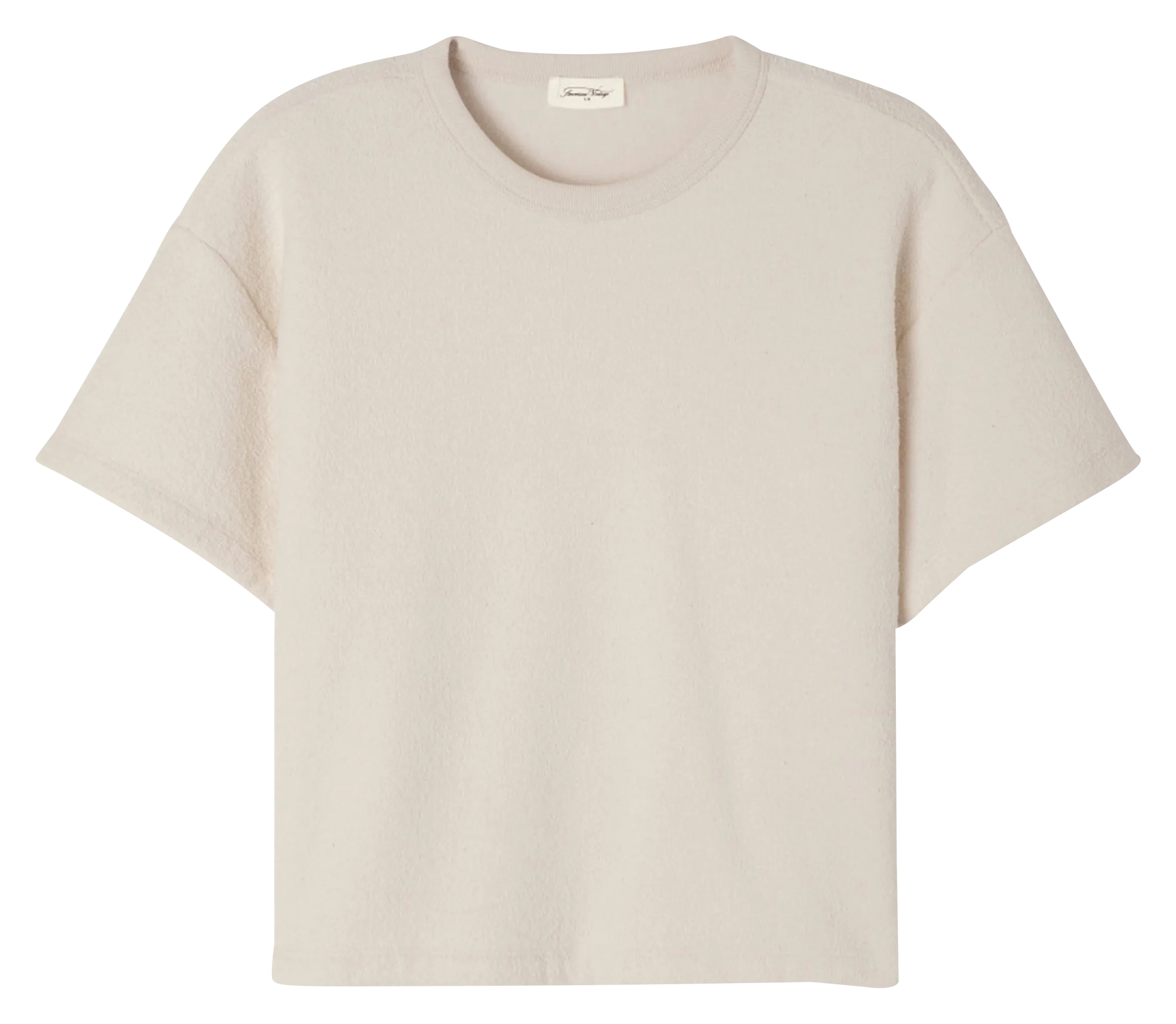 Weites Rundhals-T-Shirt aus Bio-Baumwolle Beige BOBYPARK