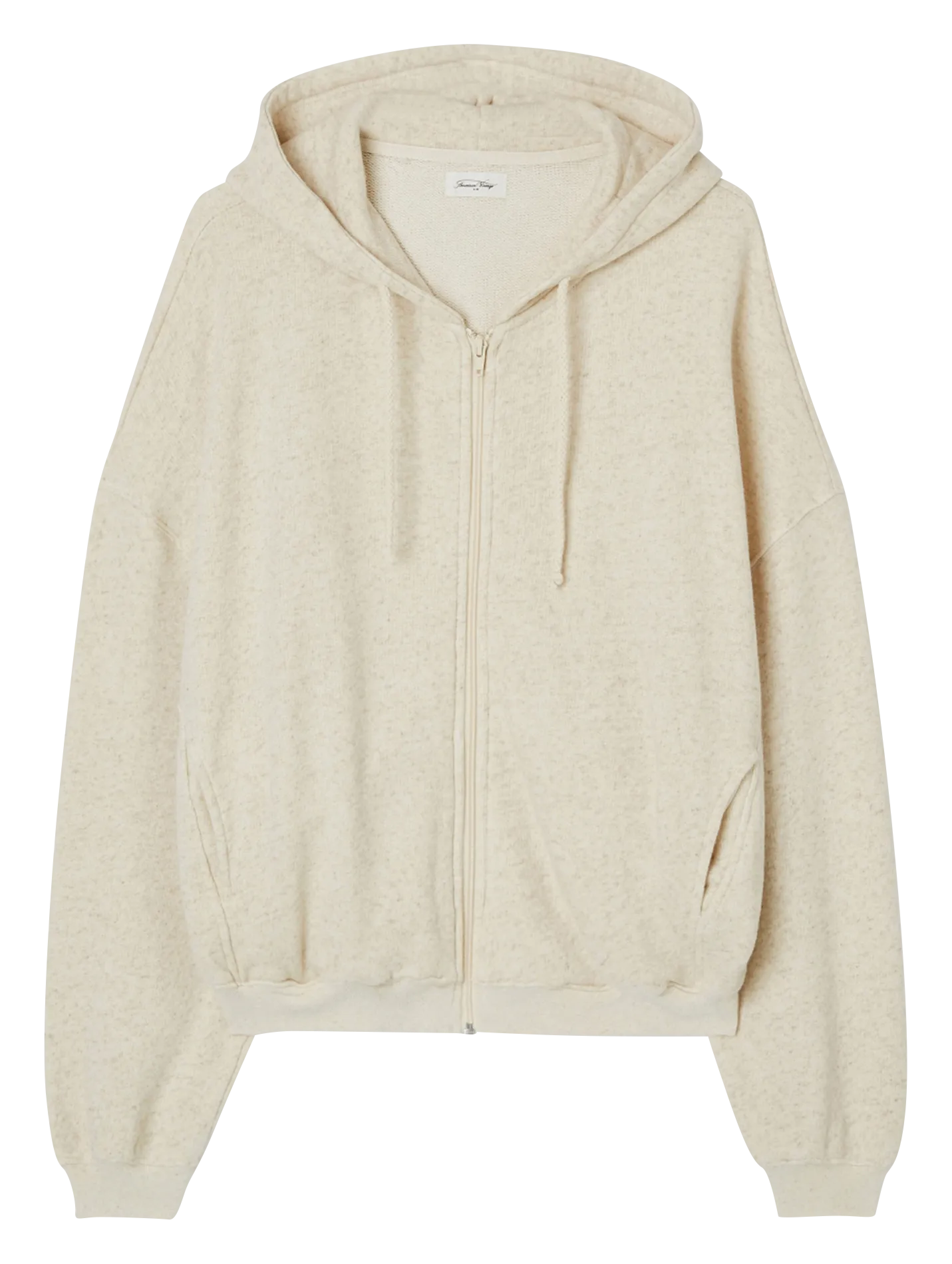 Kapuzensweatshirt aus Bio-Baumwolle und Leinen-Mix Beige ITONAY
