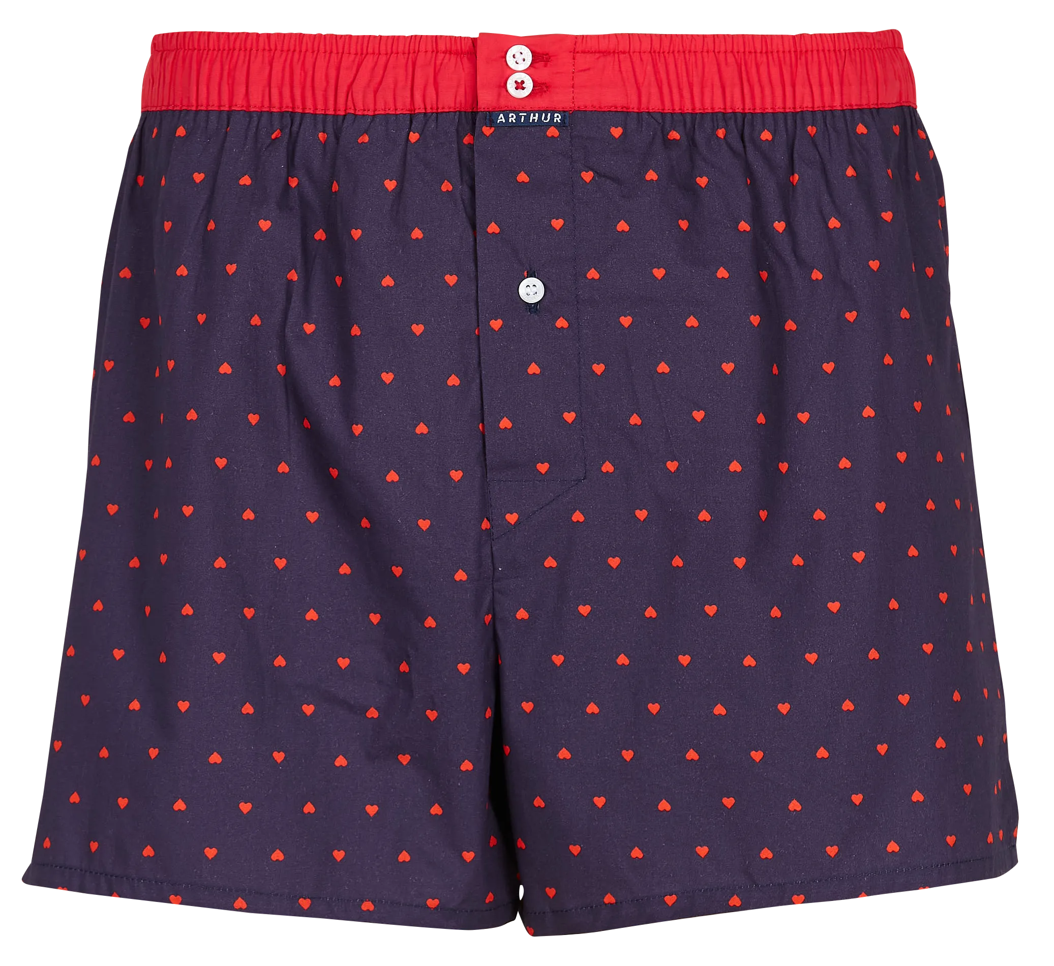 Boxershorts aus bedruckter Baumwolle Blau