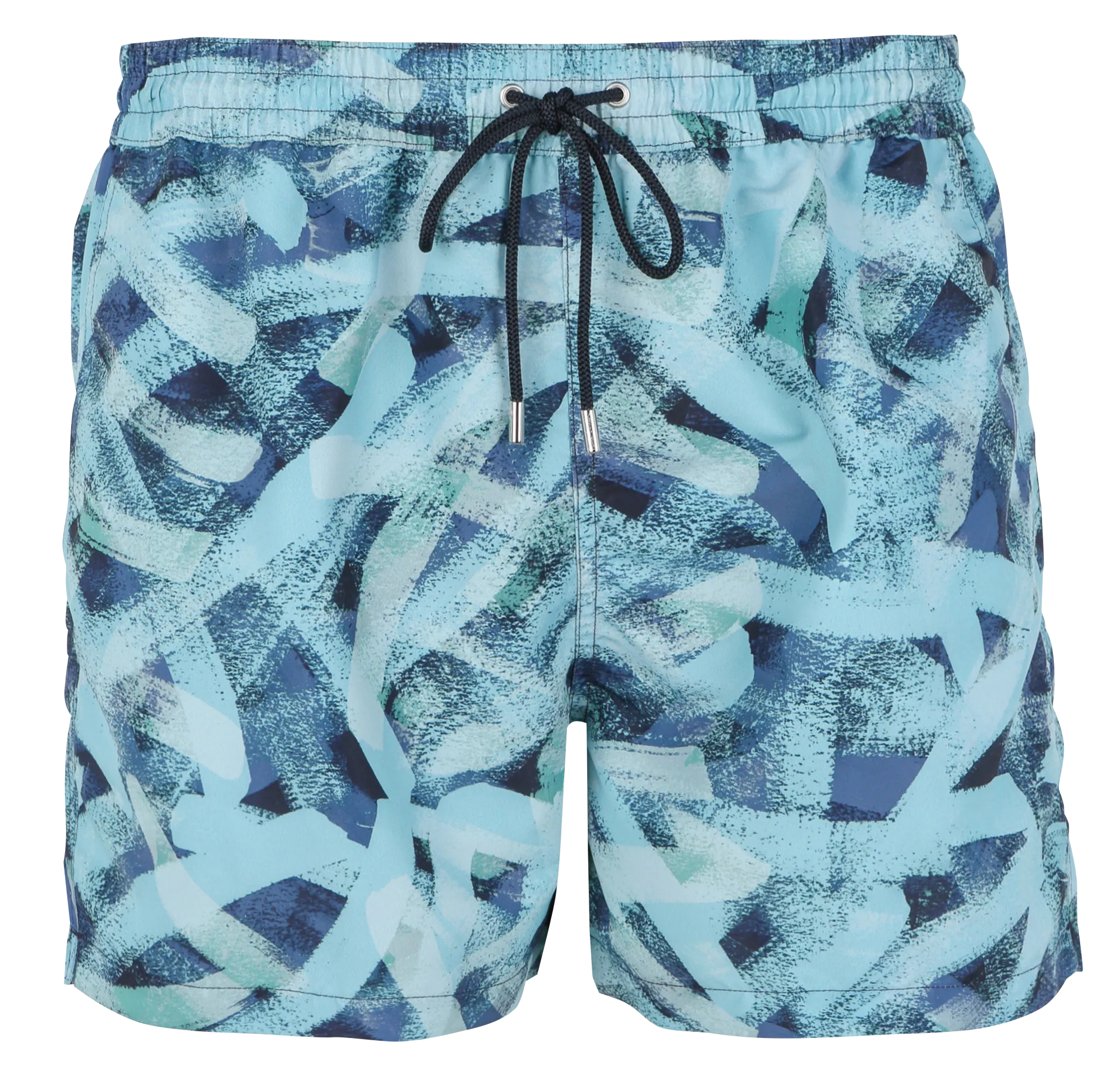 Badeshorts mit Print Blau