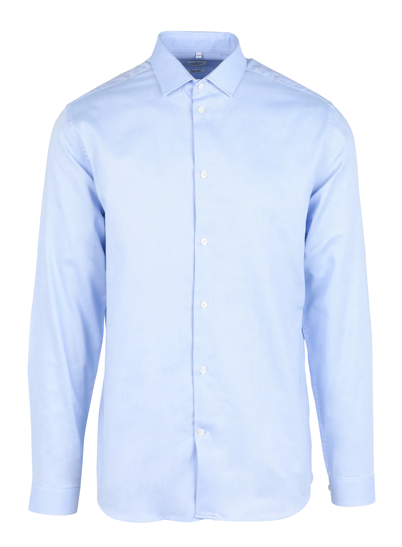 Baumwollhemd mit klassischem Kragen, Slim Fit Blau KUGAN