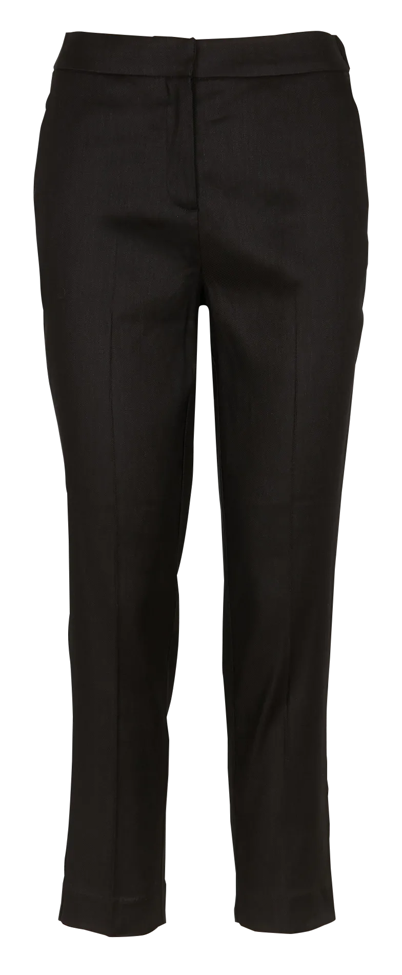 Zigarettenhose aus Leinen-Mix Schwarz 241P-PALLAN