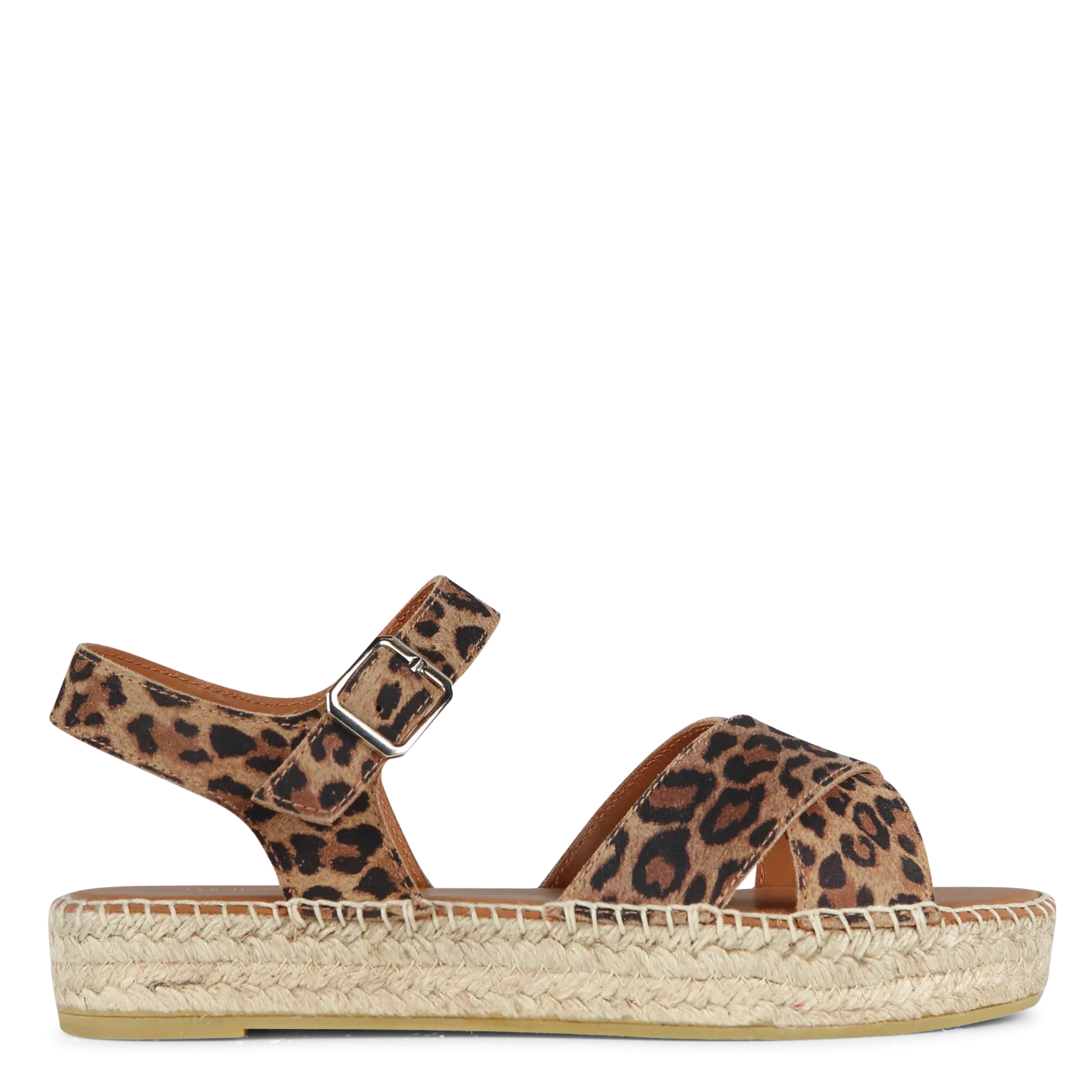 Espadrilles-Sandalen aus Veloursleder mit Print Mehrfarbig PIO