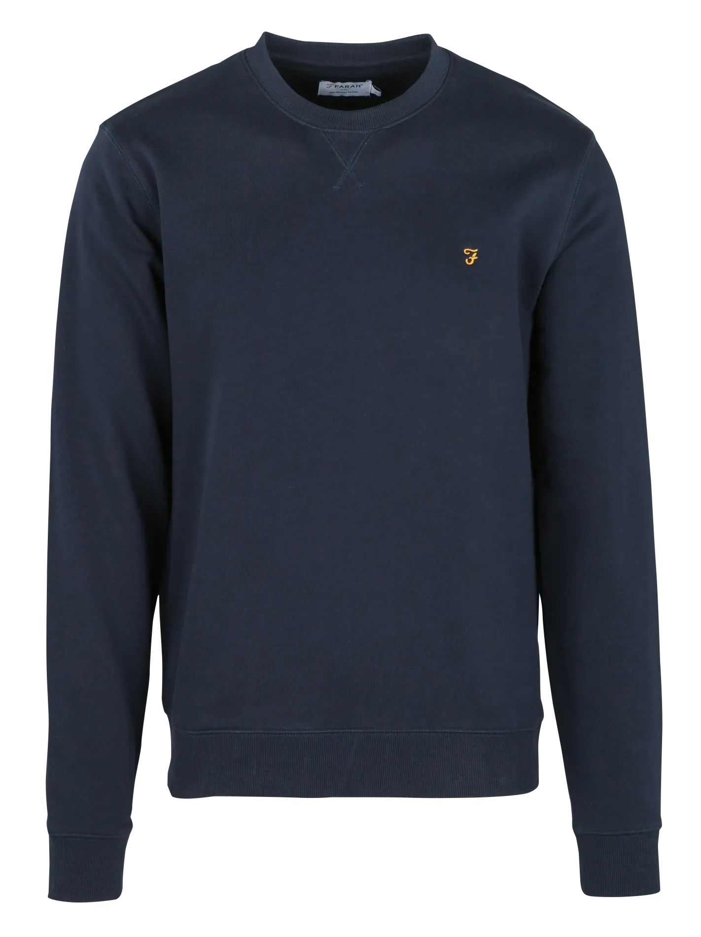 Rundhals-Sweatshirt aus Bio-Baumwolle, Slim Fit Blau TIM