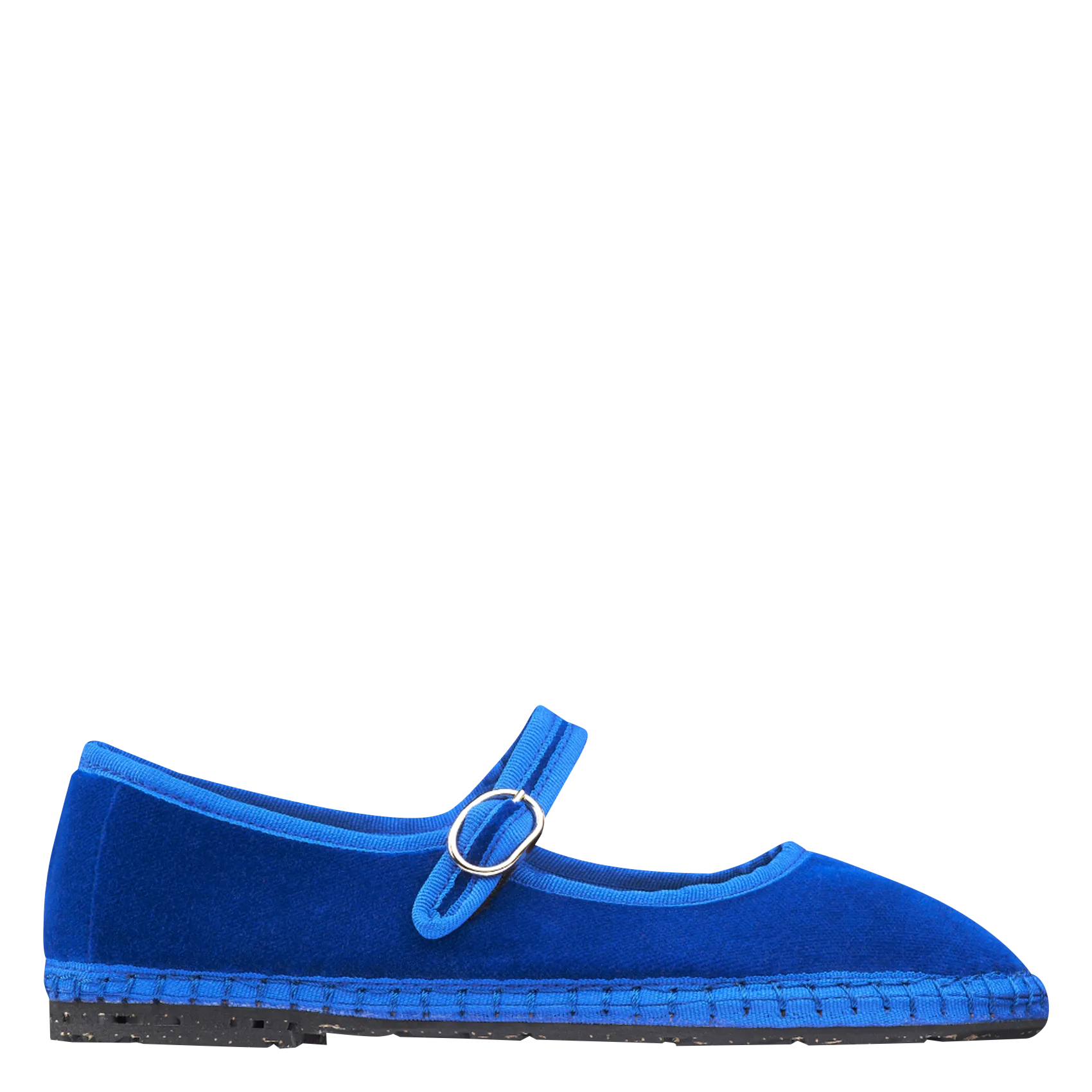 Samt-Espadrilles Blau OE