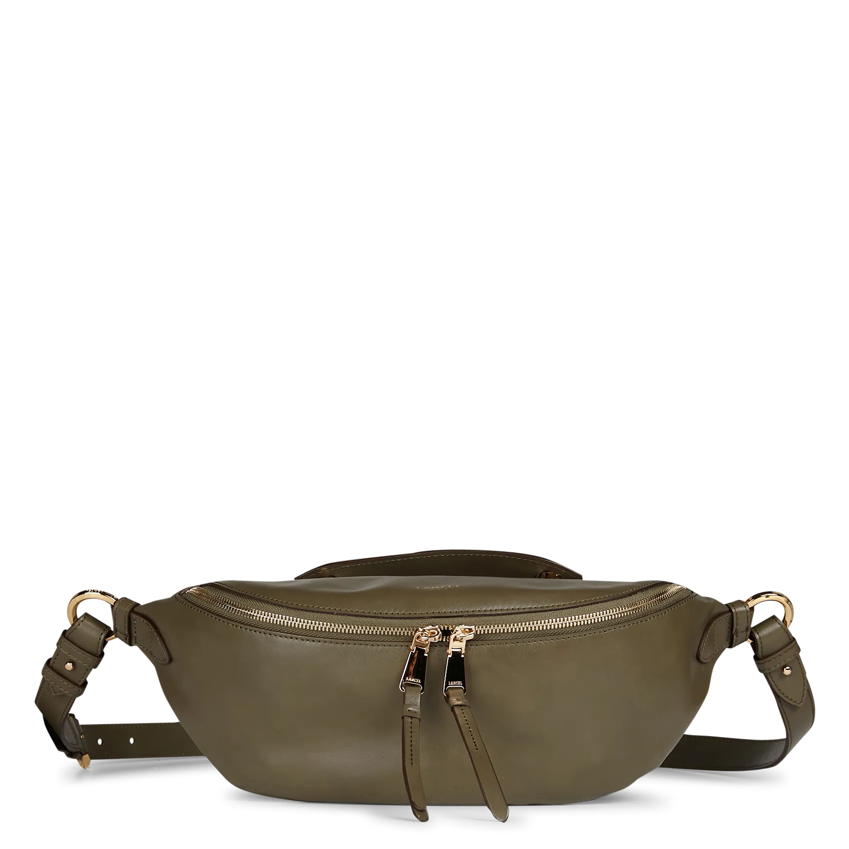 Umhängetasche aus Leder Khaki ORIGAMI S