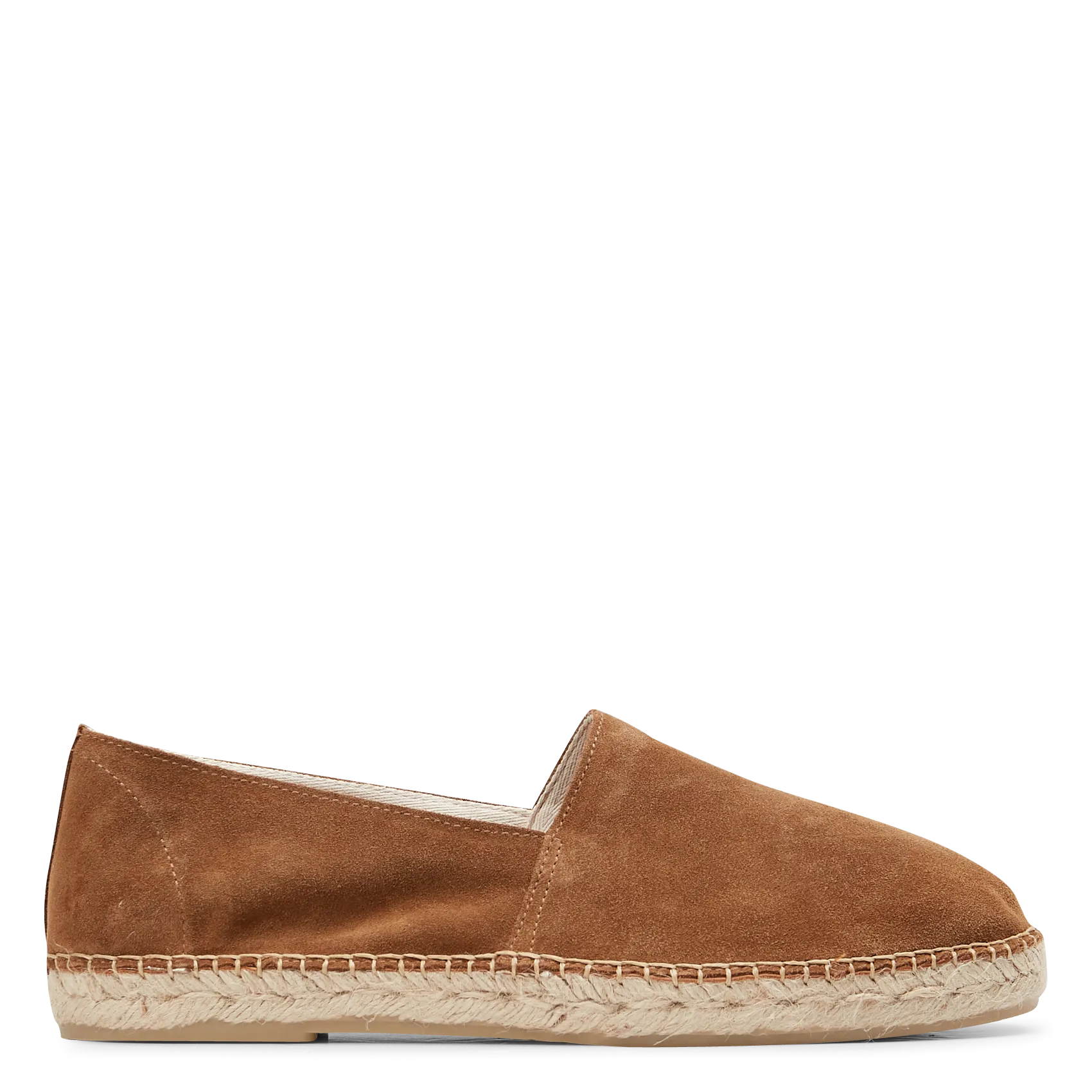 Espadrilles aus Veloursleder Braun
