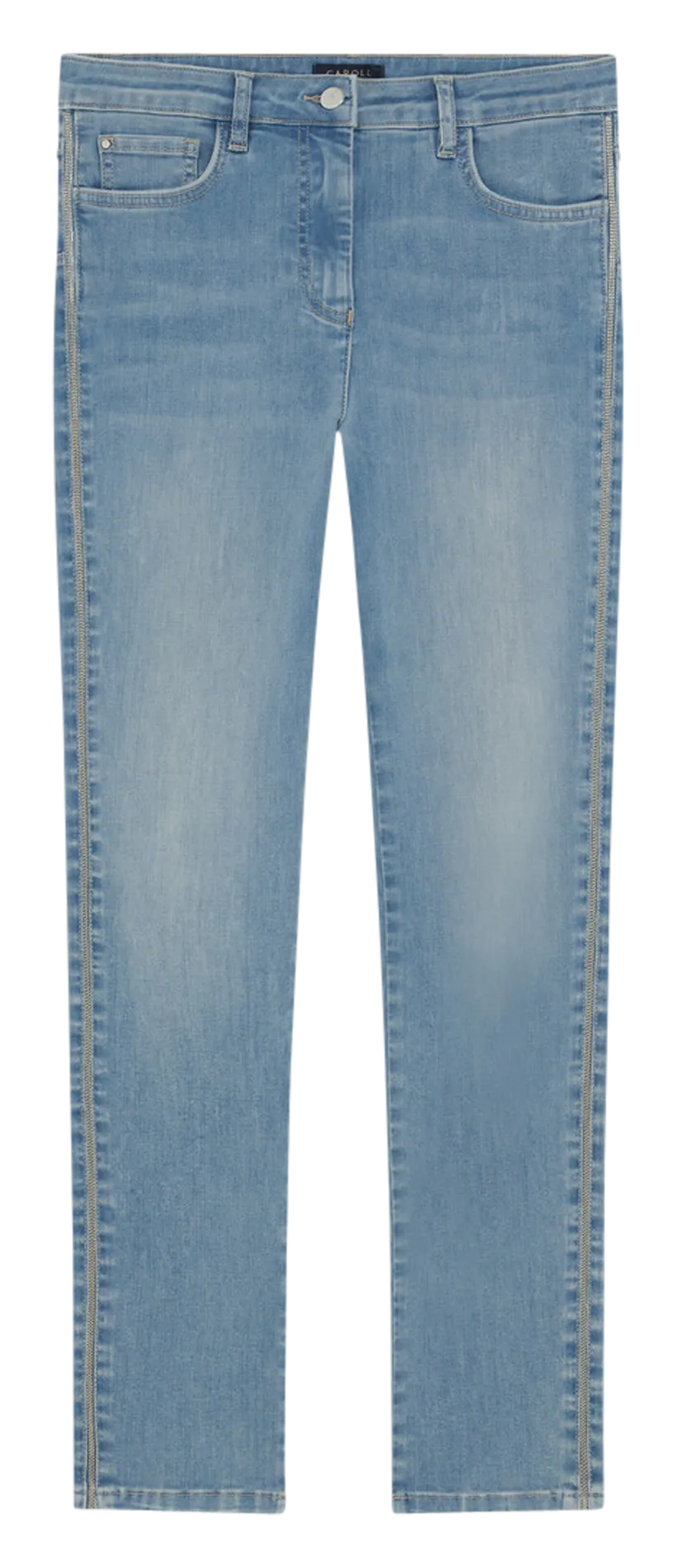 Stone Washed Slimfit-Jeans aus Baumwoll-Mix Blau 241P-PIMS