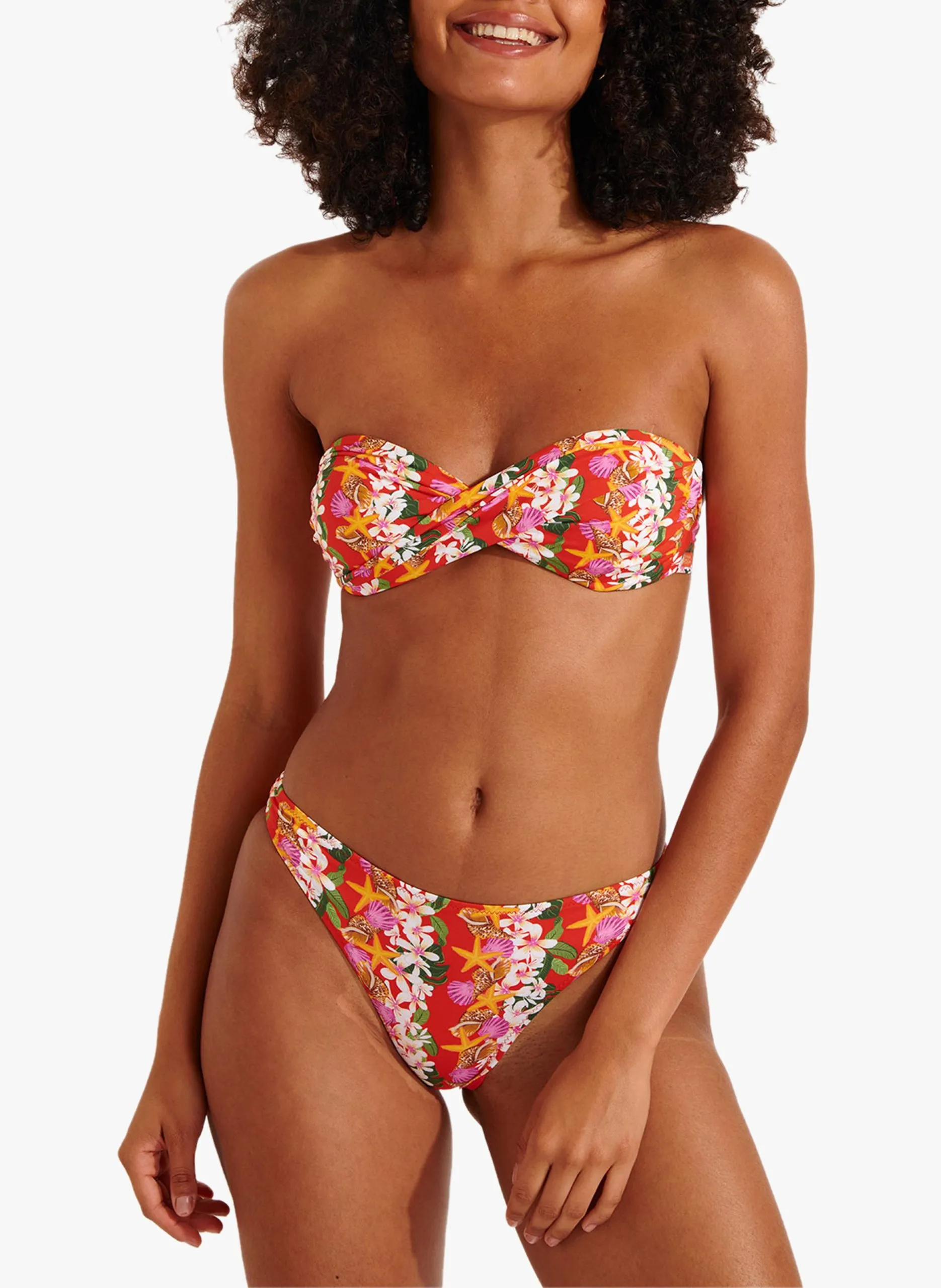 Bikinihose Rot DUCA SHELLBAY