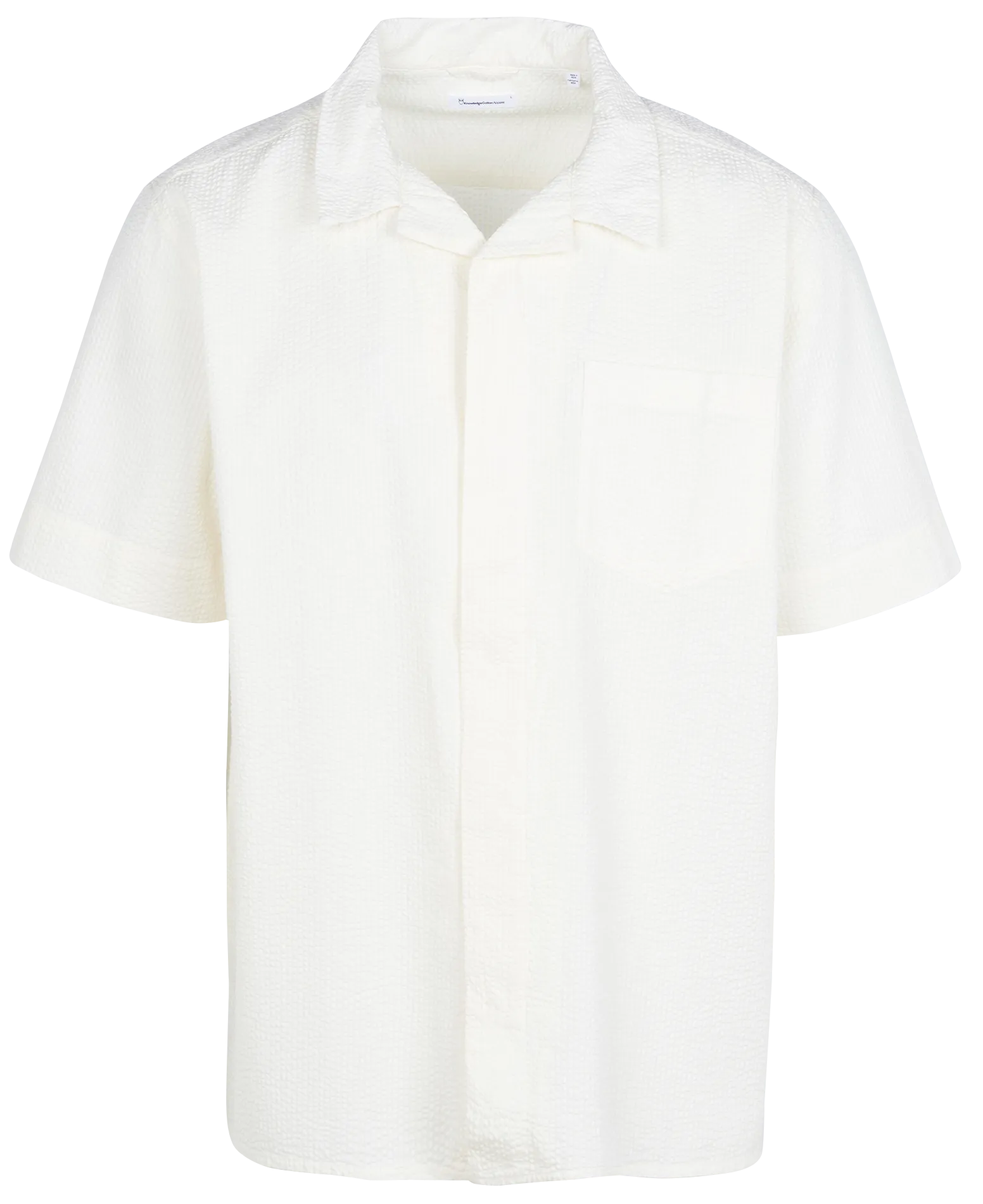 Hemd aus Bio-Baumwolle mit klassischem Kragen Weiss