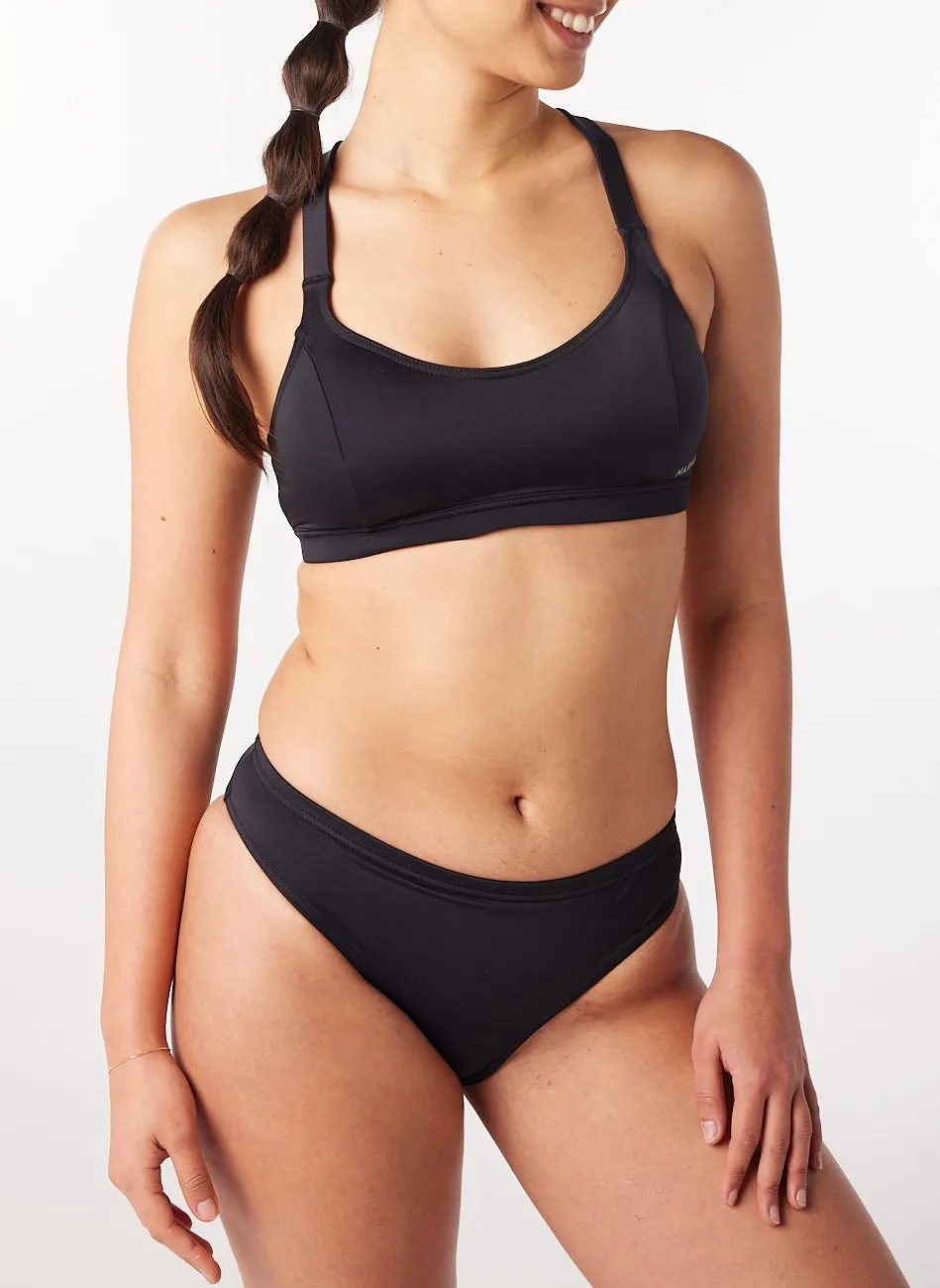 Menstruationsbadehose Schwarz HELEADES