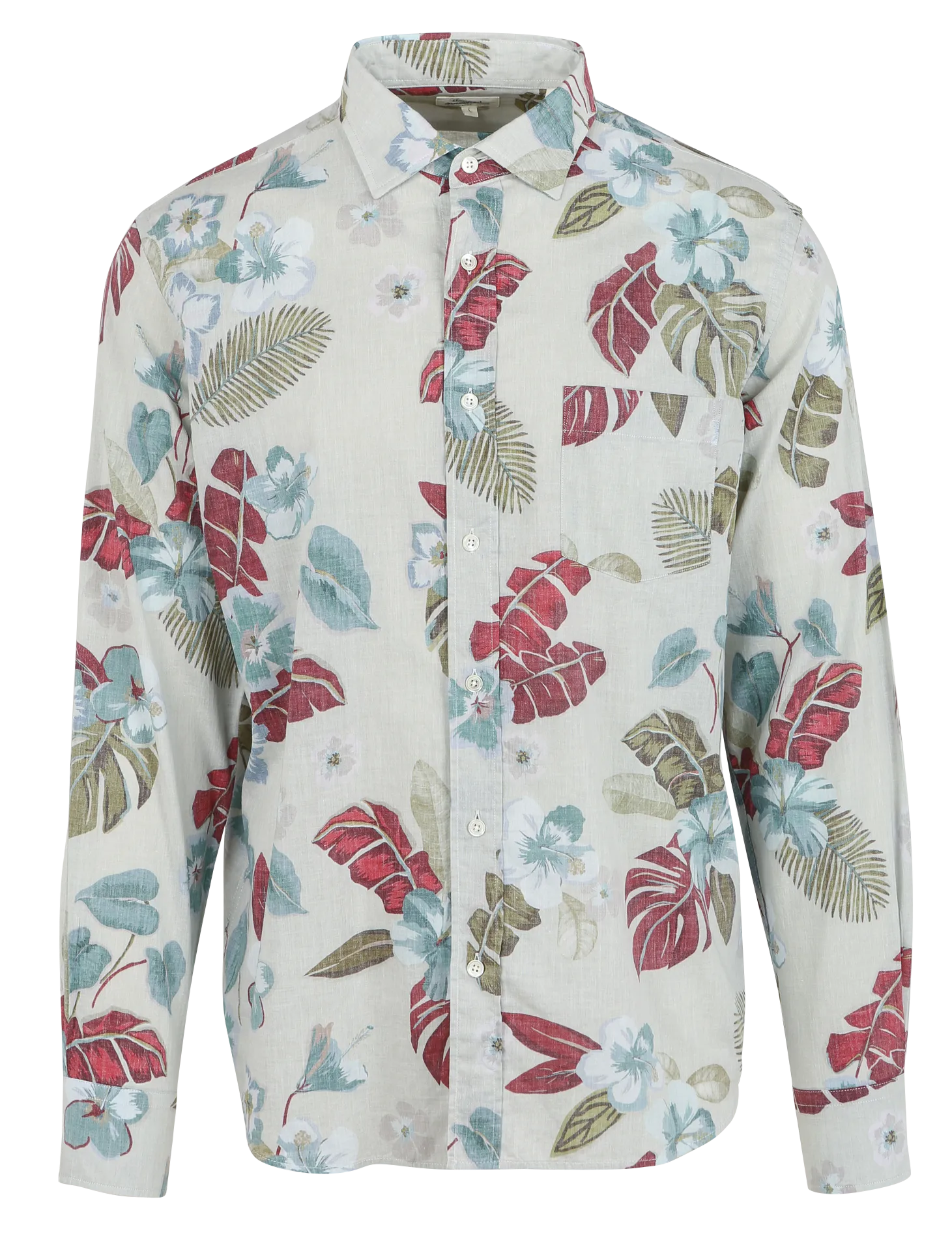 Regular-Fit Hemd mit Pflanzenmuster aus Baumwolle Mehrfarbig PAUL