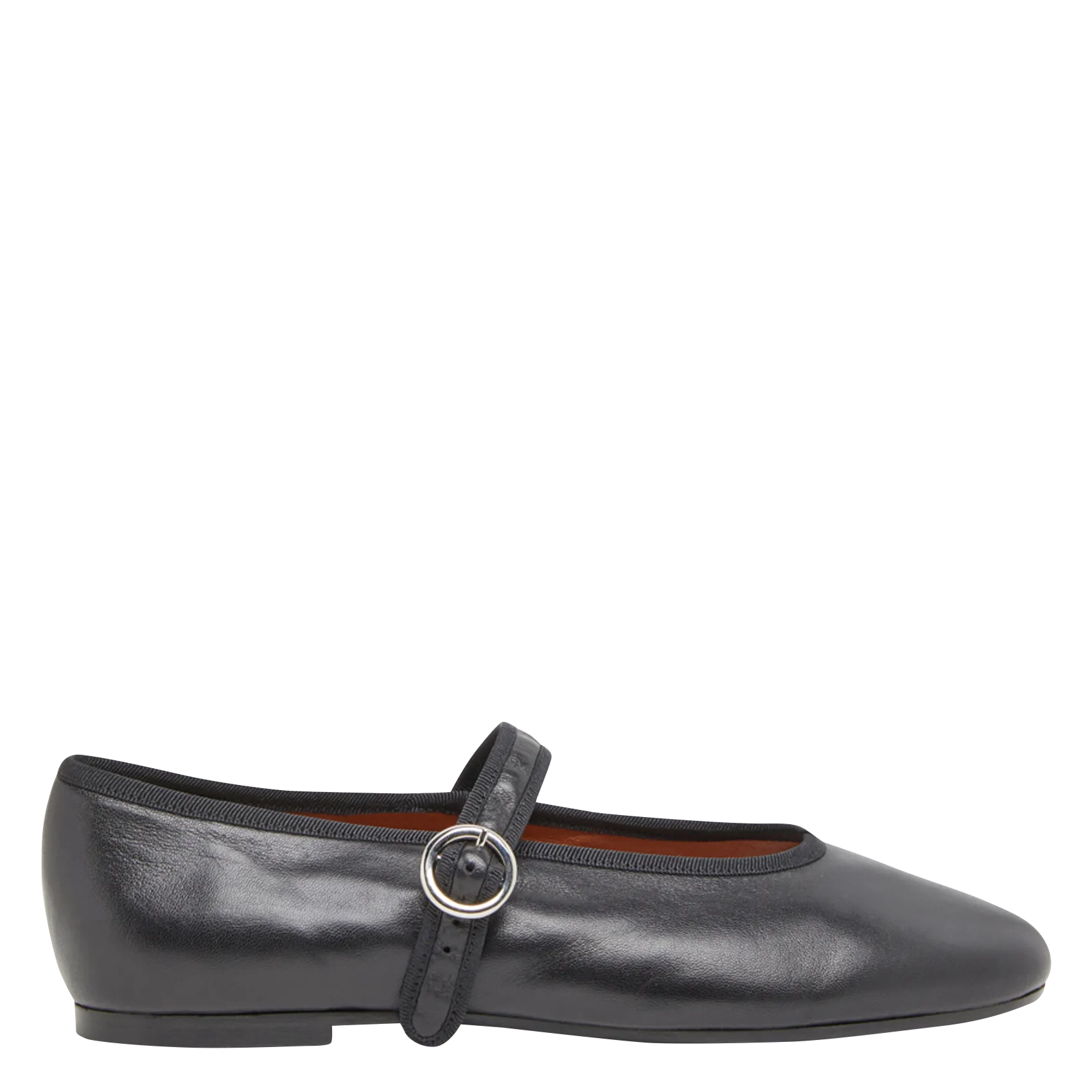 Leder-Ballerinas Schwarz DEESSE