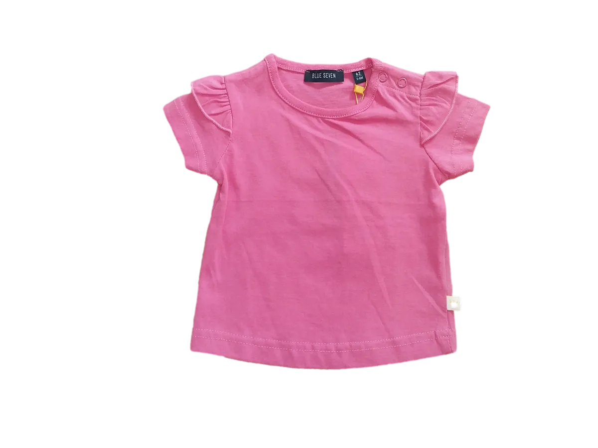 Basic-T-Shirt, reine Baumwolle, pink
