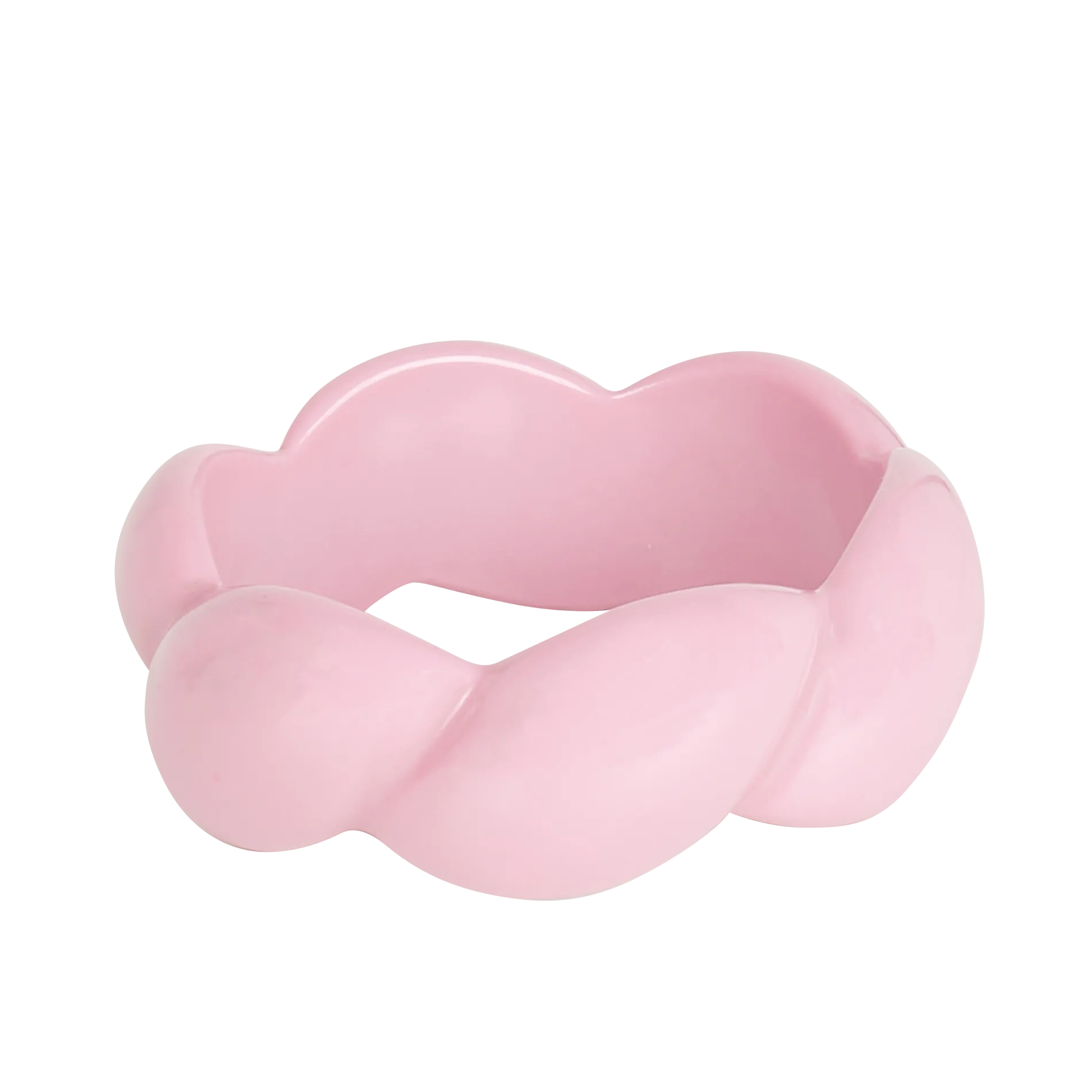 Gedrehter Armreif aus Acetat Violett OCTAVE