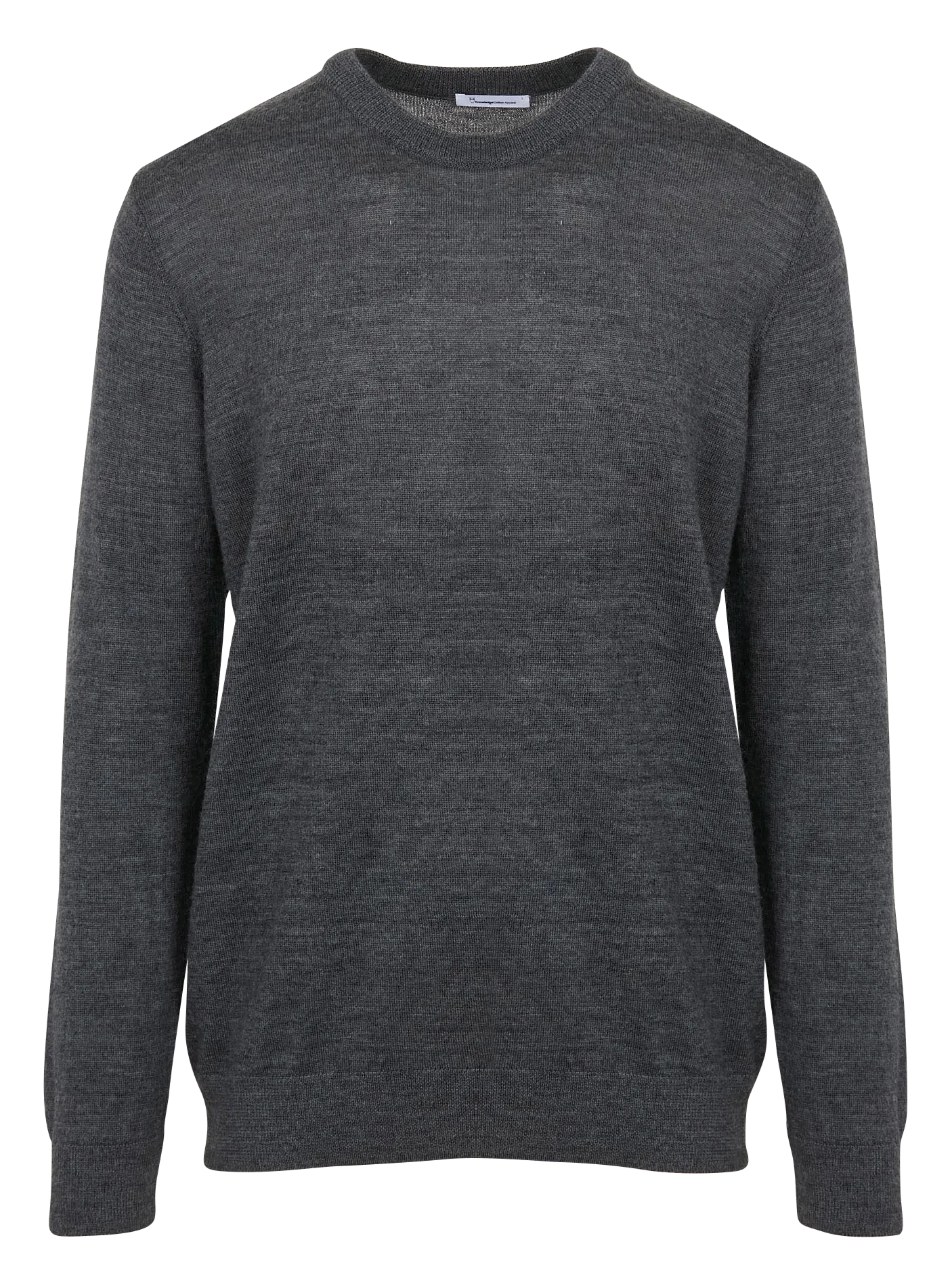 Rundhalsausschnitt-Pullover aus Wolle Silber KARL