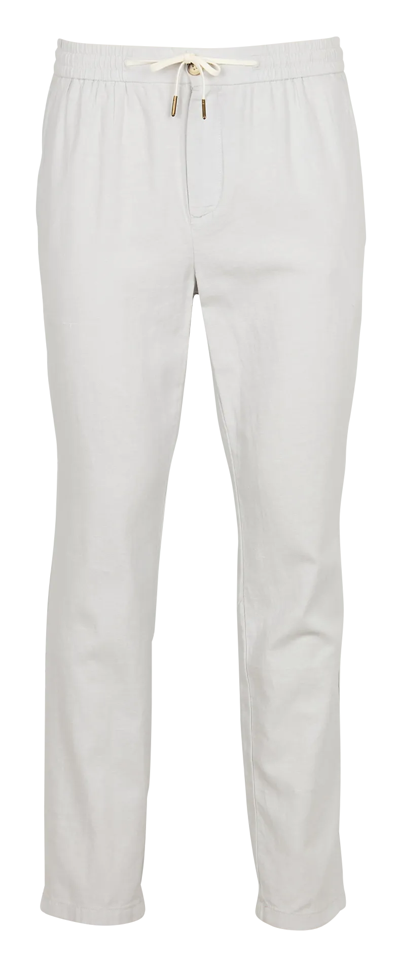 Kurz aus Baumwolle und Leinen gemischt Grau