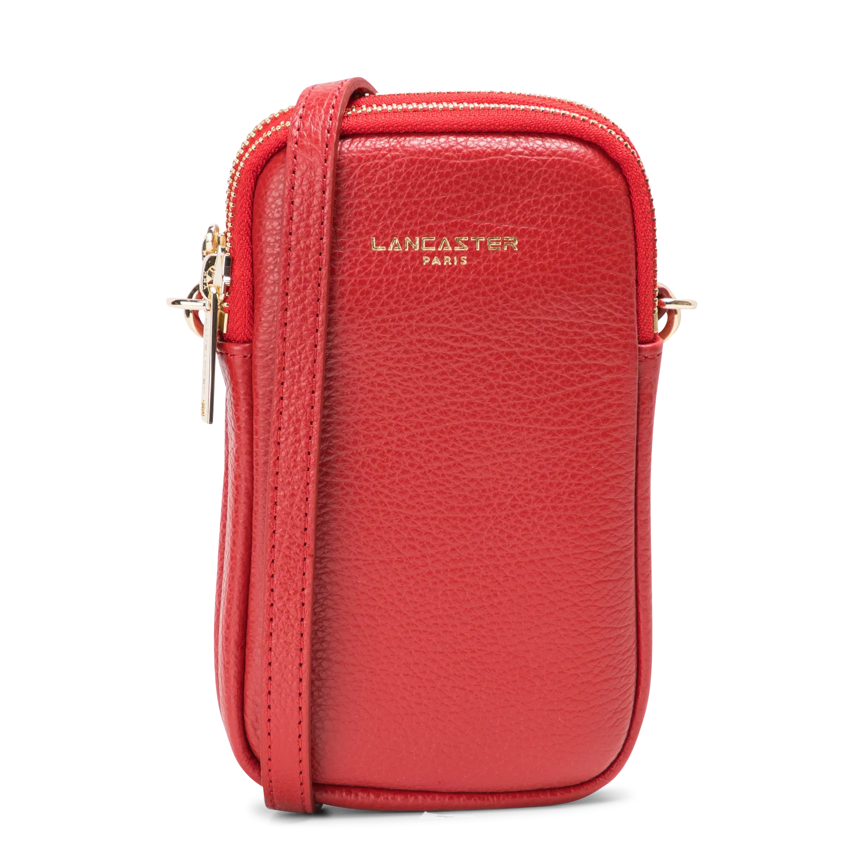 Handytasche aus Leder Rot DUNE