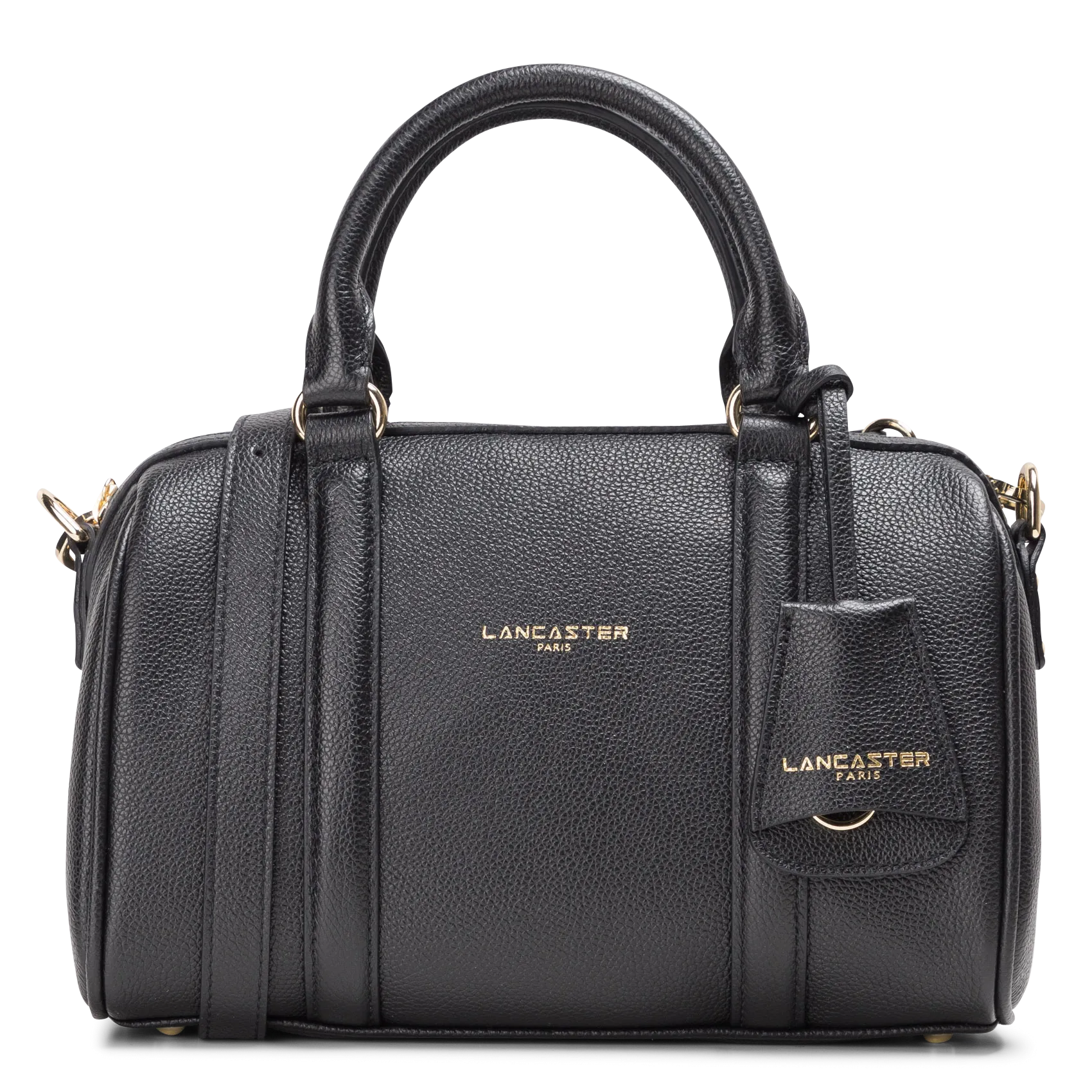 Weekendtasche aus genarbtem Leder Schwarz MILANO ANA