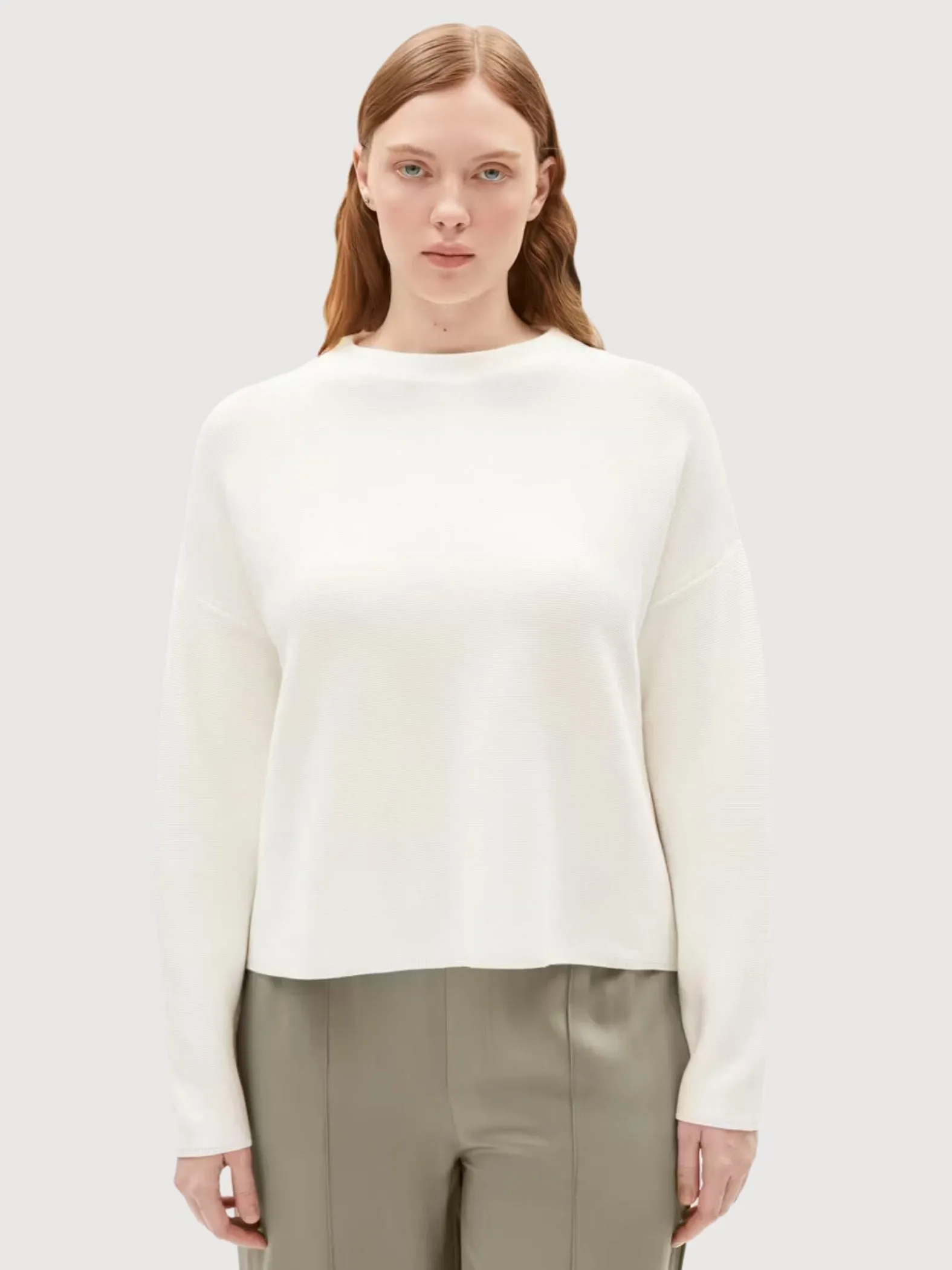 Merinaa Links Links Oatmilk Pullover Damen | Armedangels