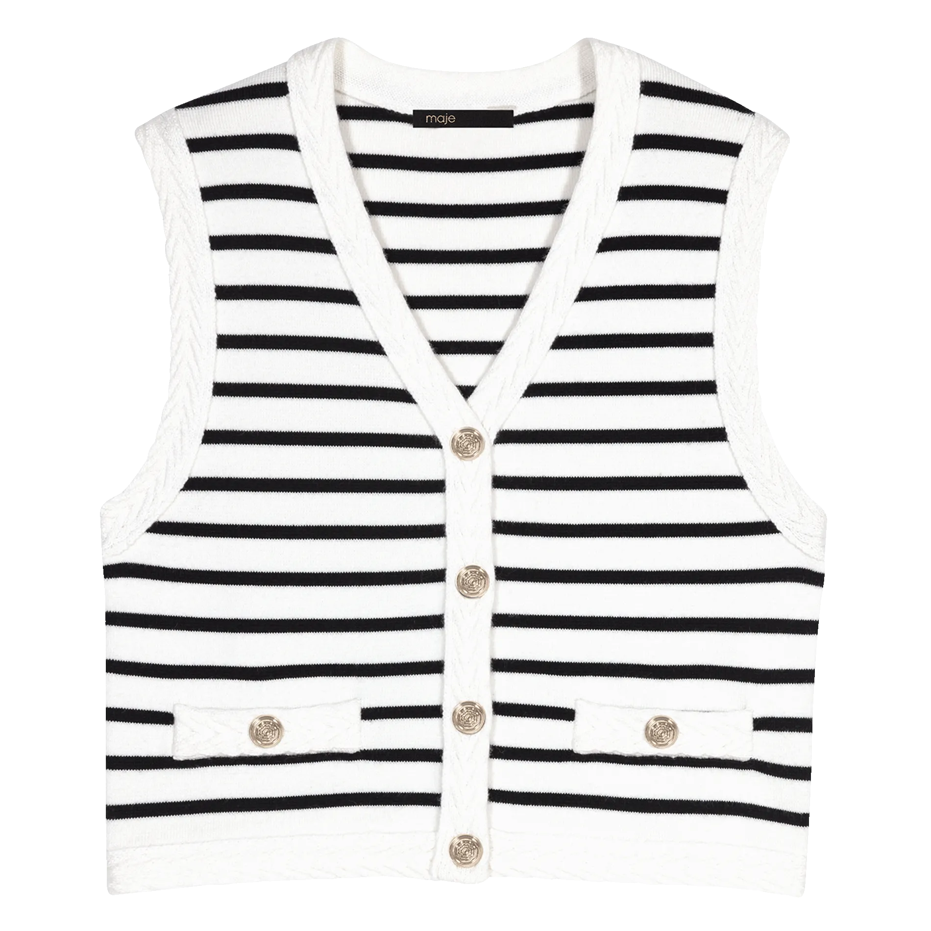 Gerade geschnittener Cardigan mit V-Ausschnitt Blau