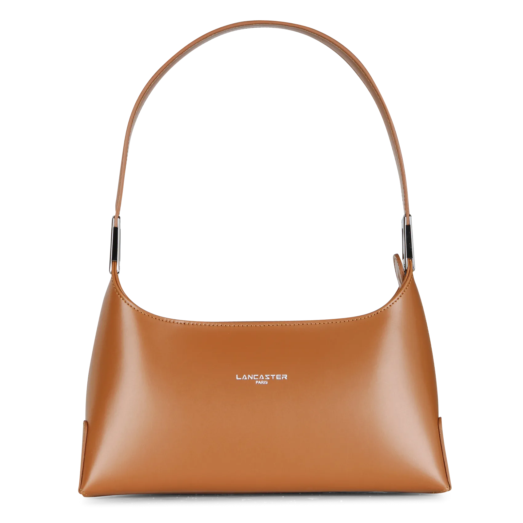 Zipper Baguette Tasche aus Leder Braun SUAVE ACE