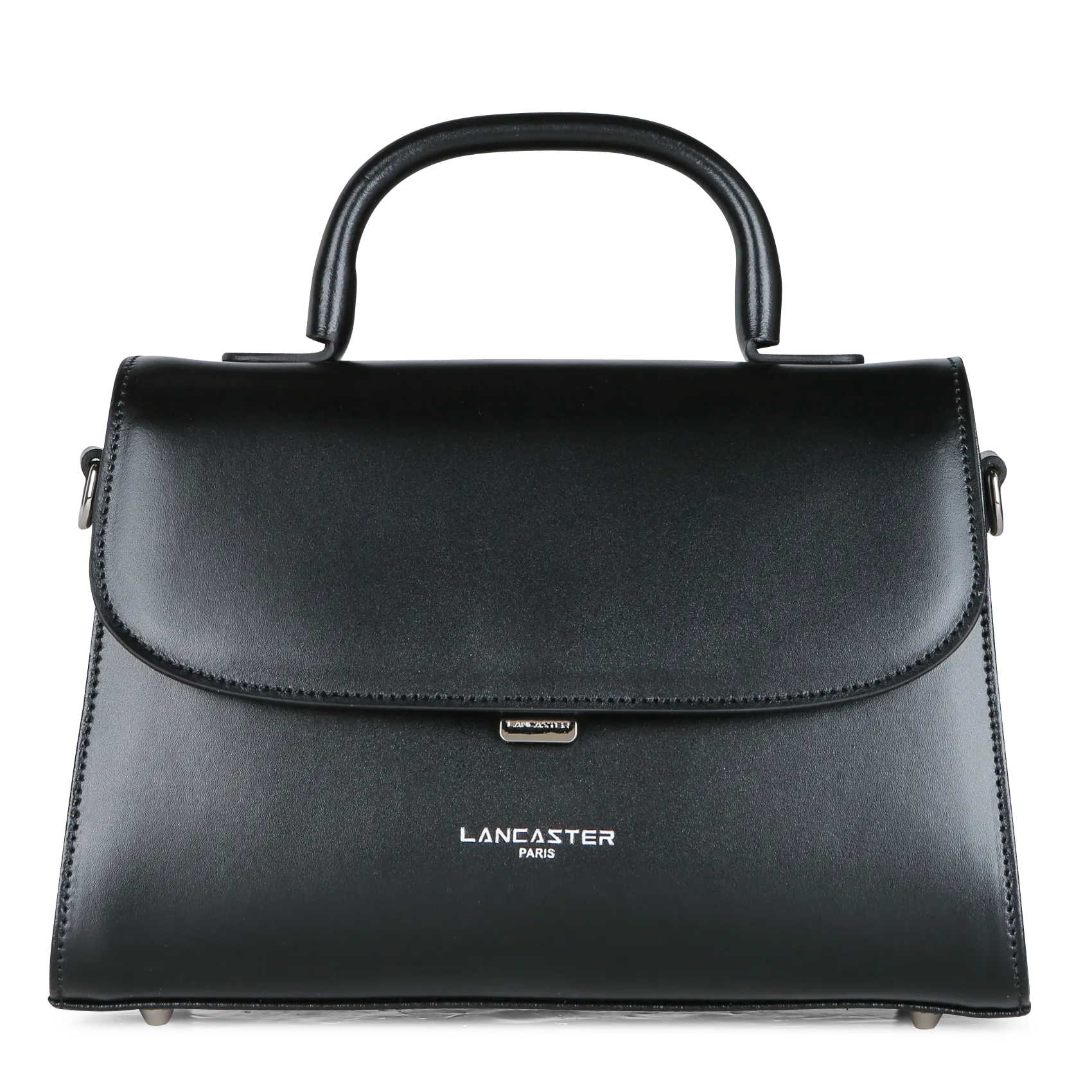 Umhängetasche aus glattem Leder Schwarz SUAVE EVEN