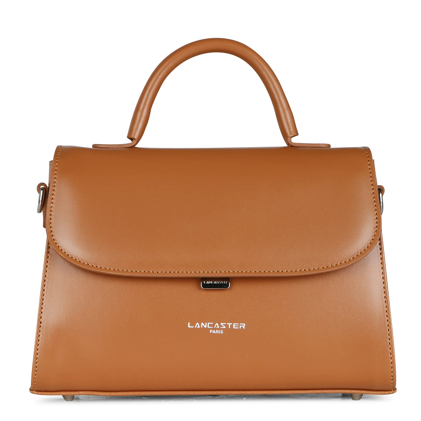 Umhängetasche aus glattem Leder Braun SUAVE EVEN